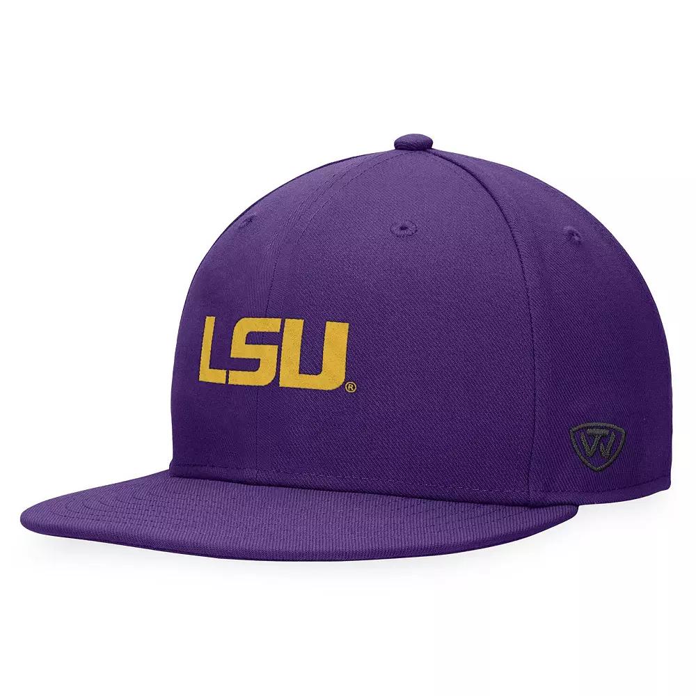 Men's Top of the World Purple LSU Tigers Fitted Hat,  Product Image