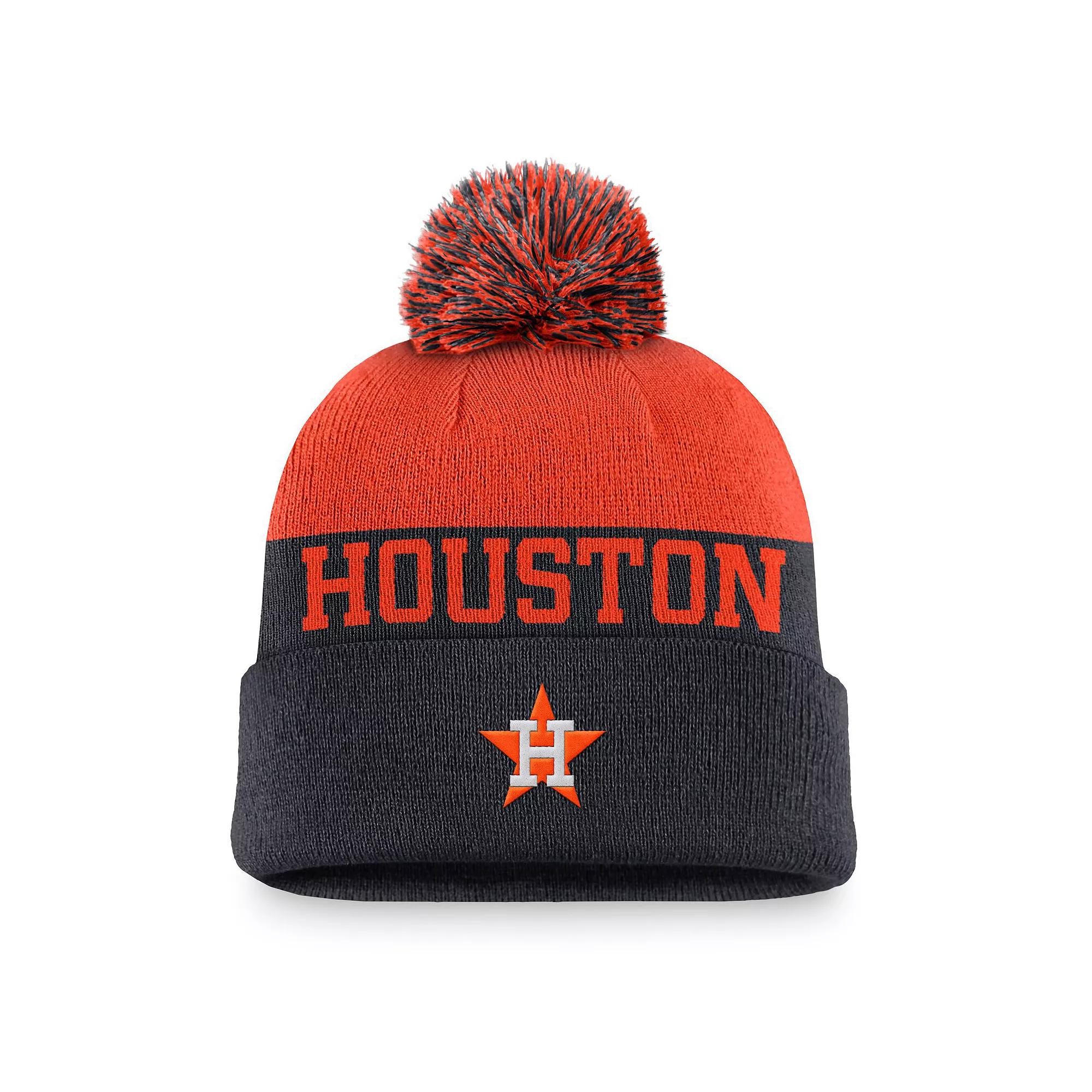 Houston Astros Rewind Peak Men's Nike MLB Cuffed Pom Beanie Product Image
