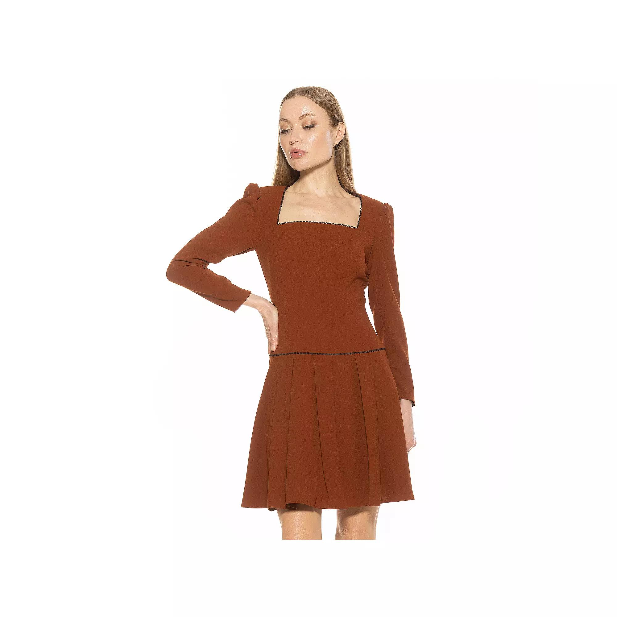 Women's ALEXIA ADMOR Ashanti Puff Sleeve Mini Dress,  Product Image