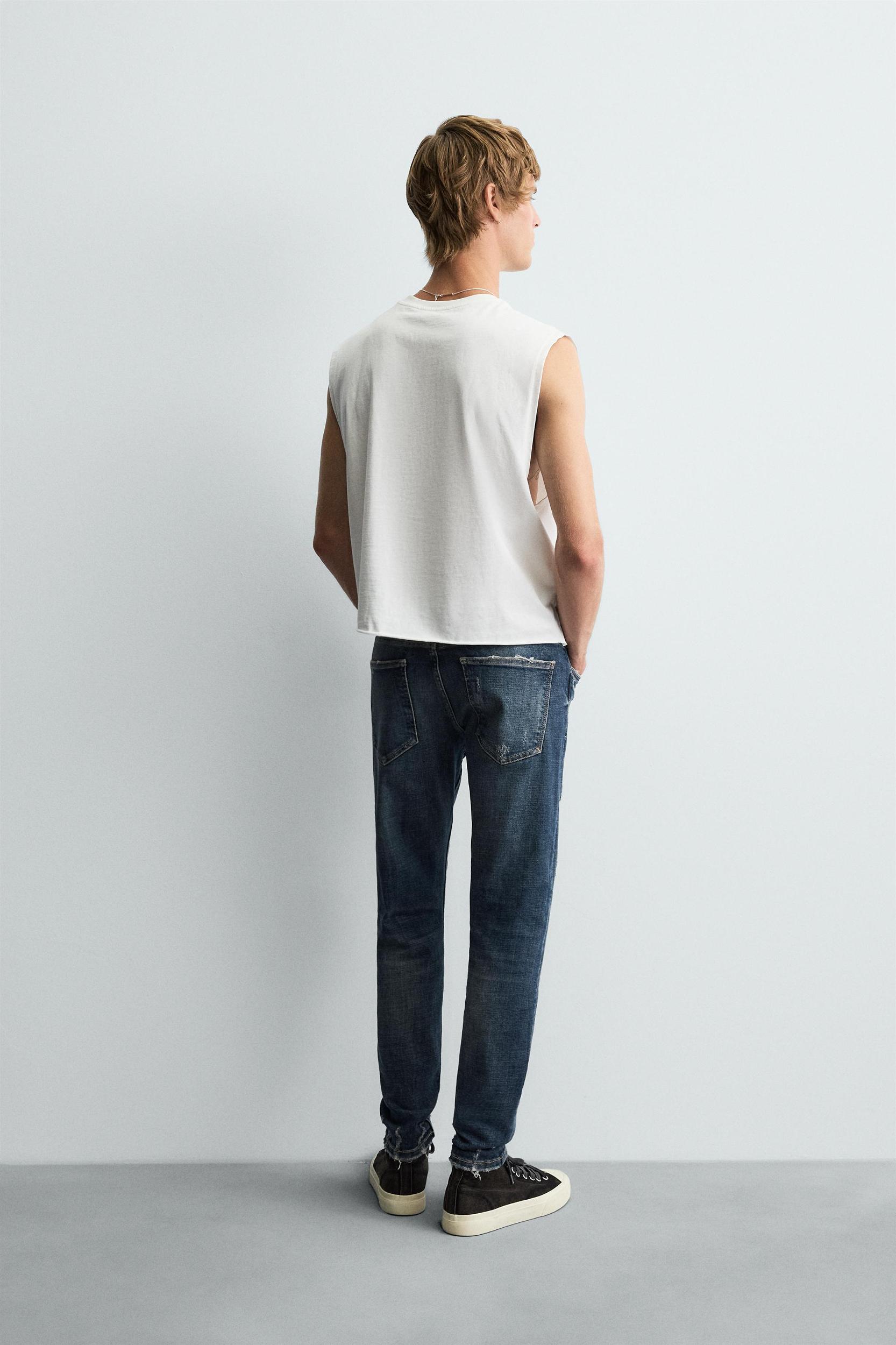 RIPPED SKINNY FIT JEANS Product Image