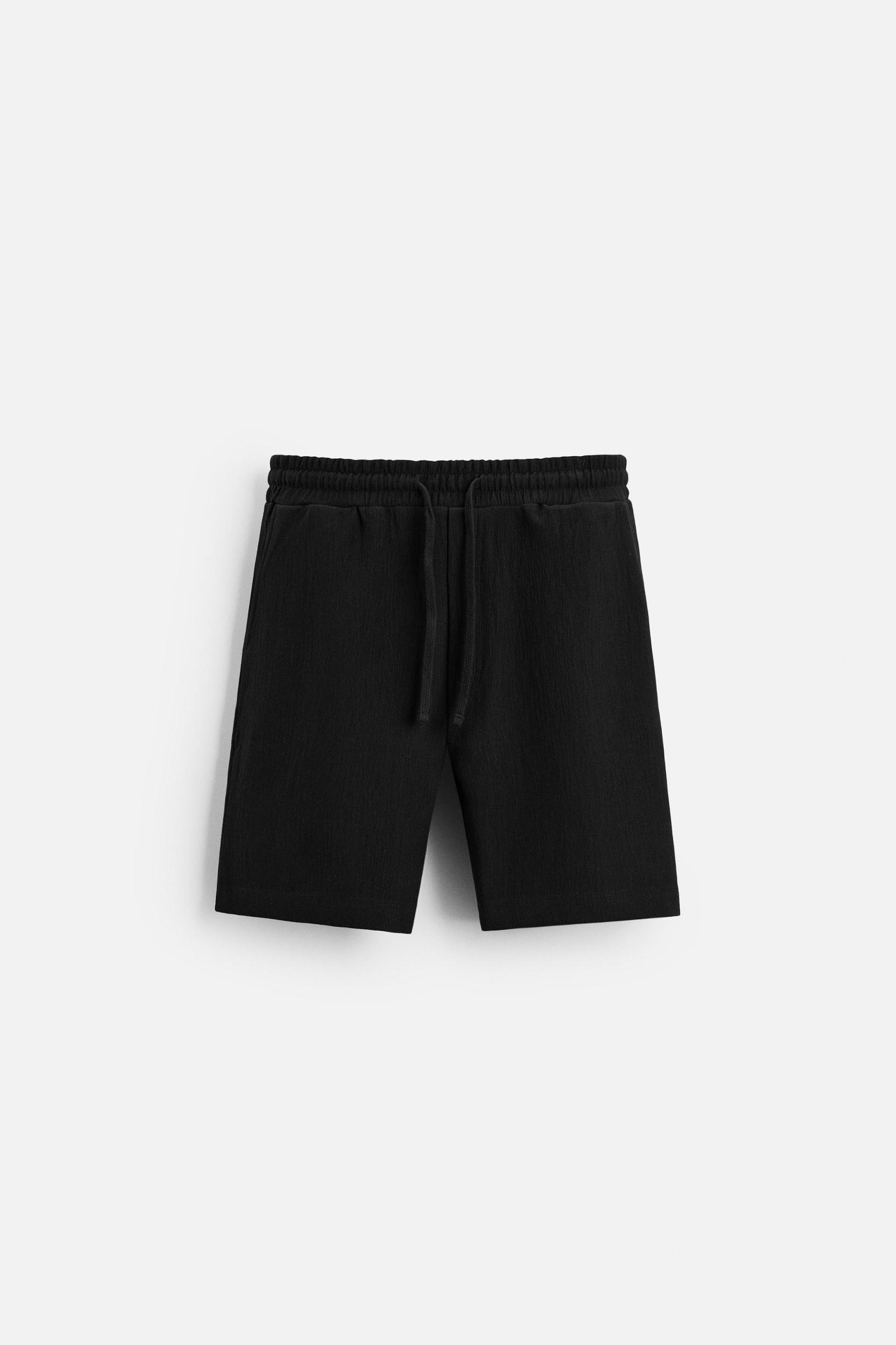 TEXTURED JOGGER SHORTS Product Image