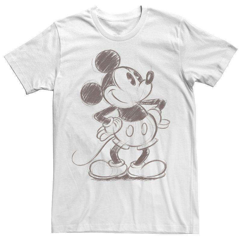 Disney's Mickey Mouse Men's Pencil Sketch Original Graphic Tee,  Product Image