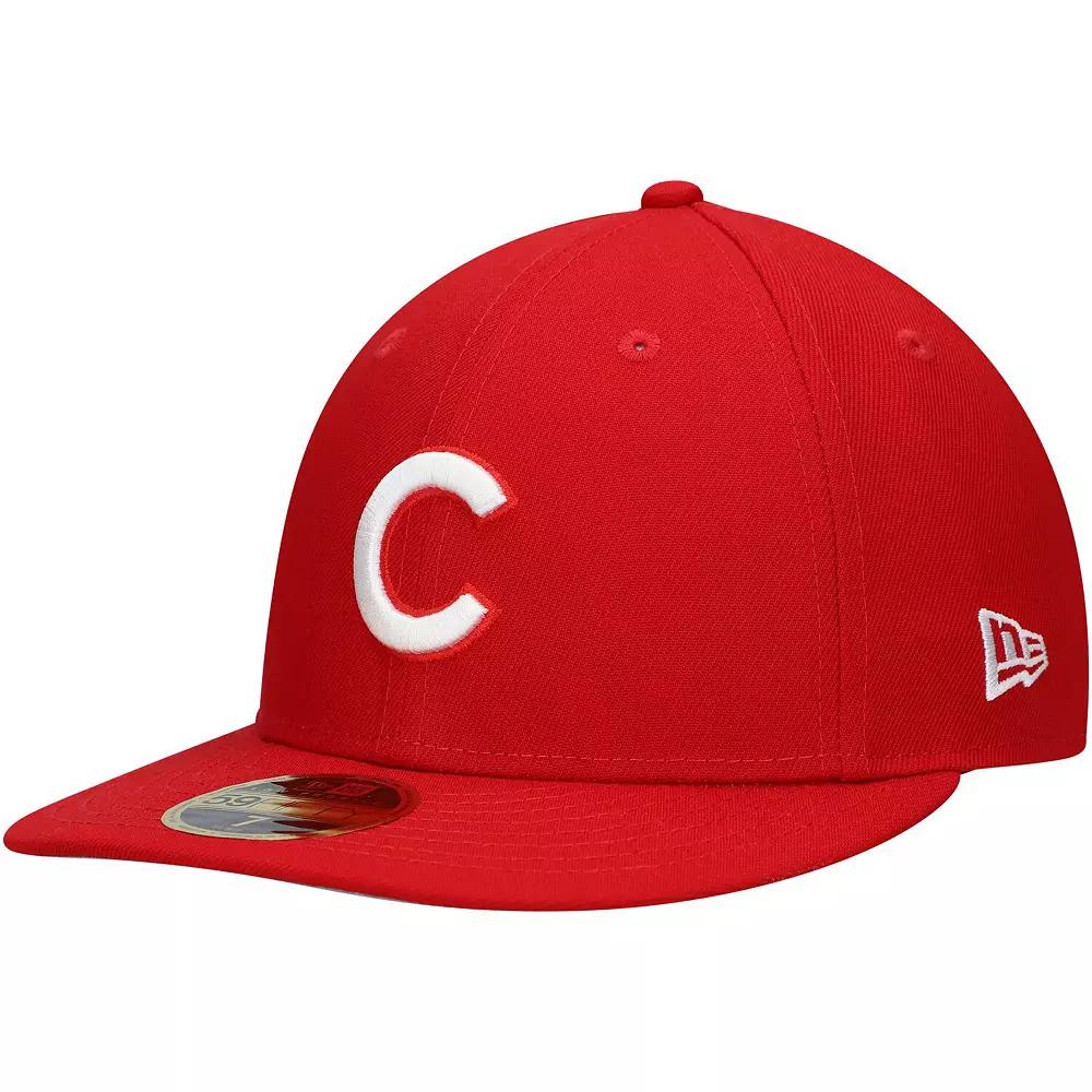 Men's New Era Scarlet Chicago Cubs Low Profile 59FIFTY Fitted Hat,  Product Image