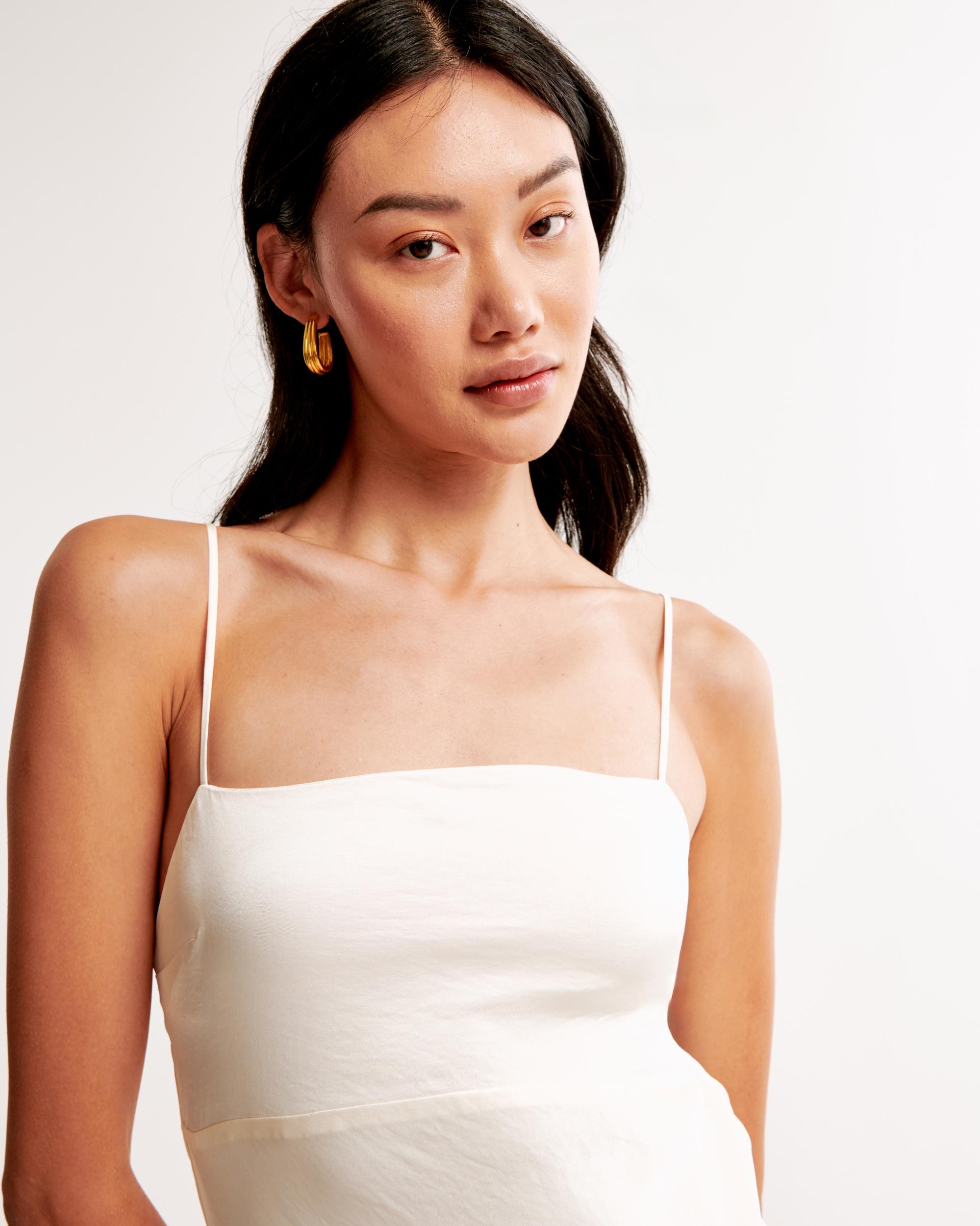 The A&F Julia Slip Cowl Back-Bow Maxi Dress Product Image