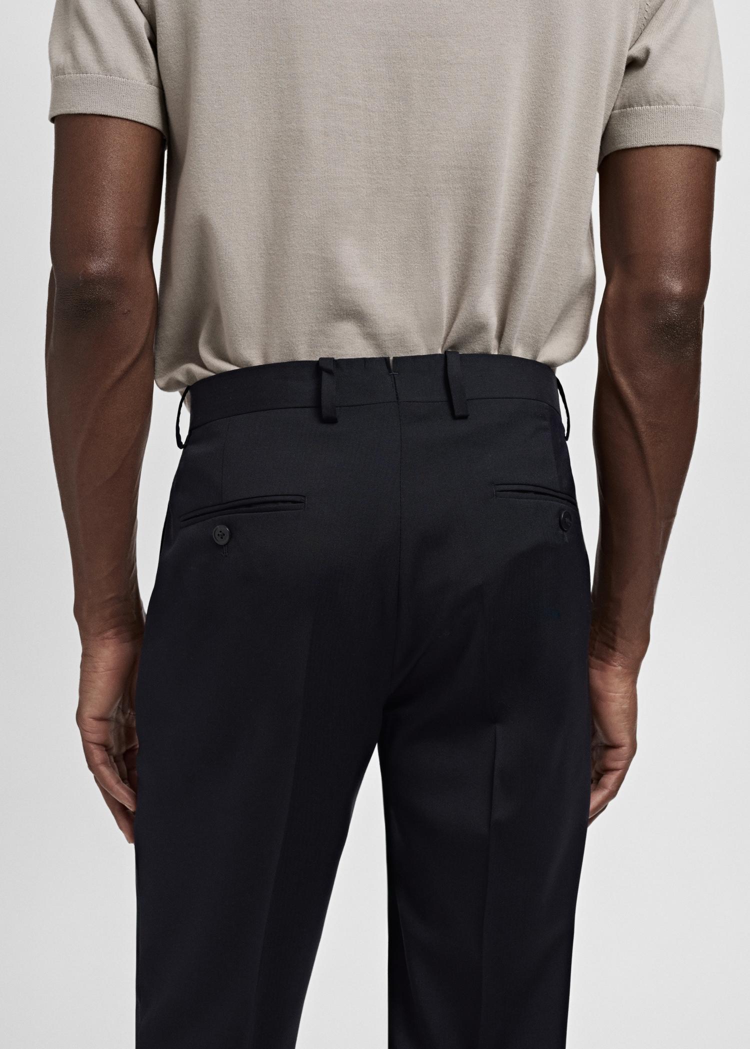 Turin 100% virgin wool suit pants - Men | MANGO USA Product Image