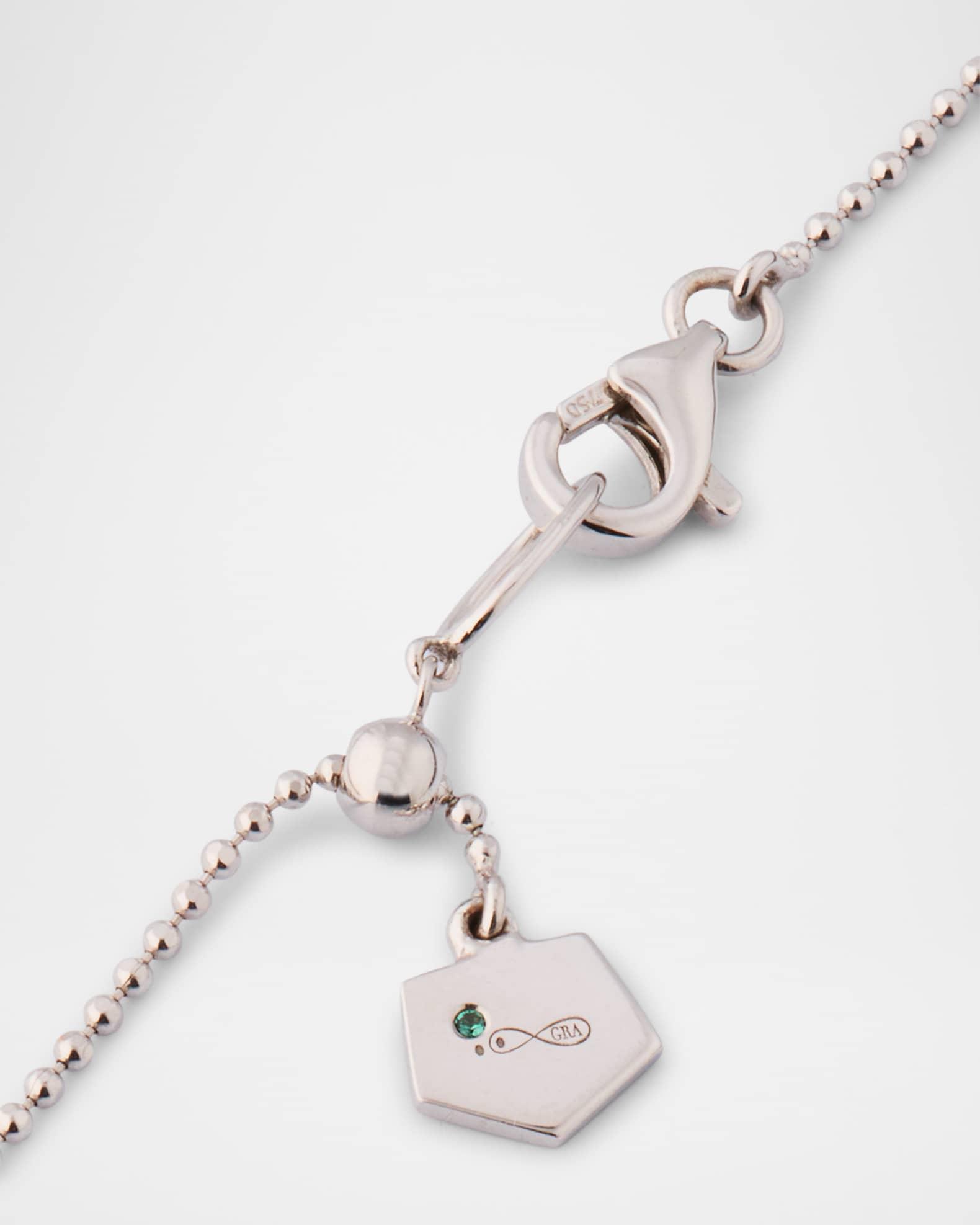 18K White Gold Diamond Bahia Pendant Necklace Product Image