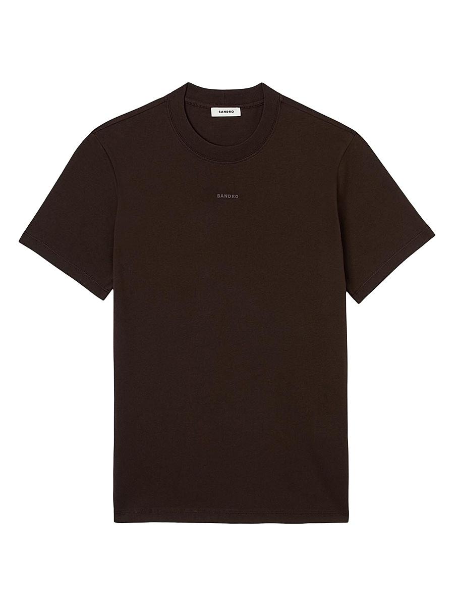 Mens Cotton T-Shirt with Logo Product Image
