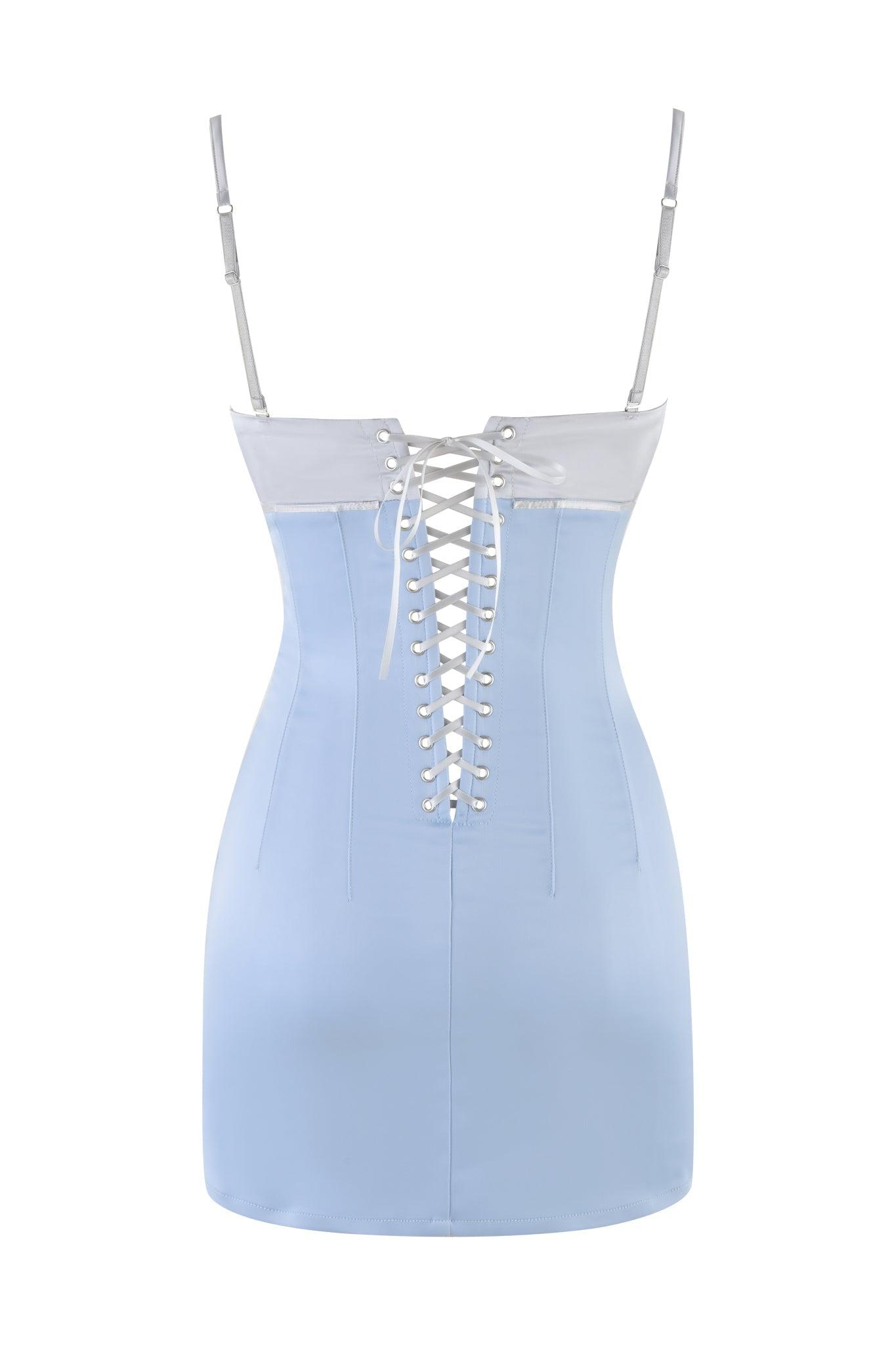 GLACIA MINI DRESS - BLUE Product Image