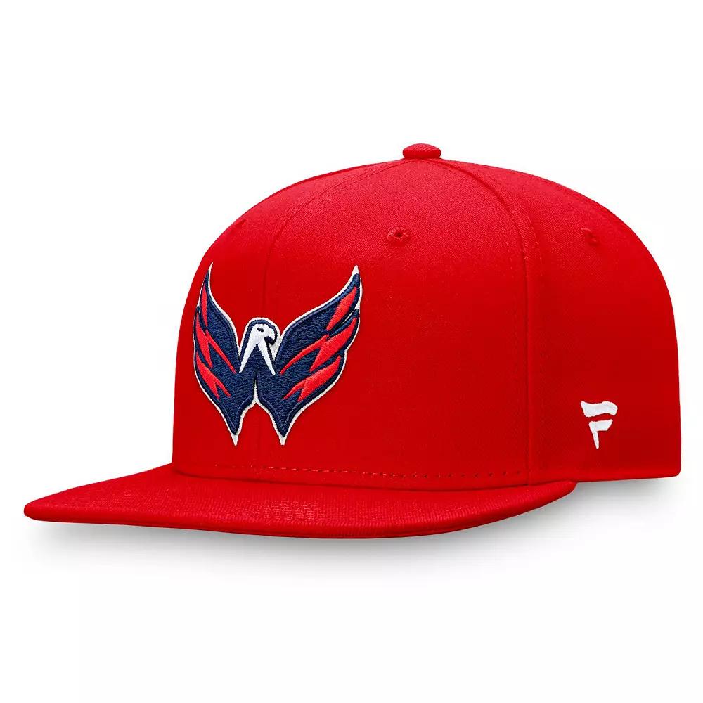 Men's Fanatics Red Washington Capitals Core Primary Logo Snapback Hat Product Image