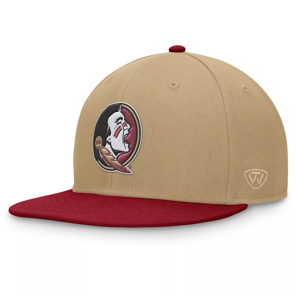 Men's Top of the World Gold/Garnet Florida State Seminoles Rally Two-Tone Fitted Hat, Size: 7 1/4 Product Image