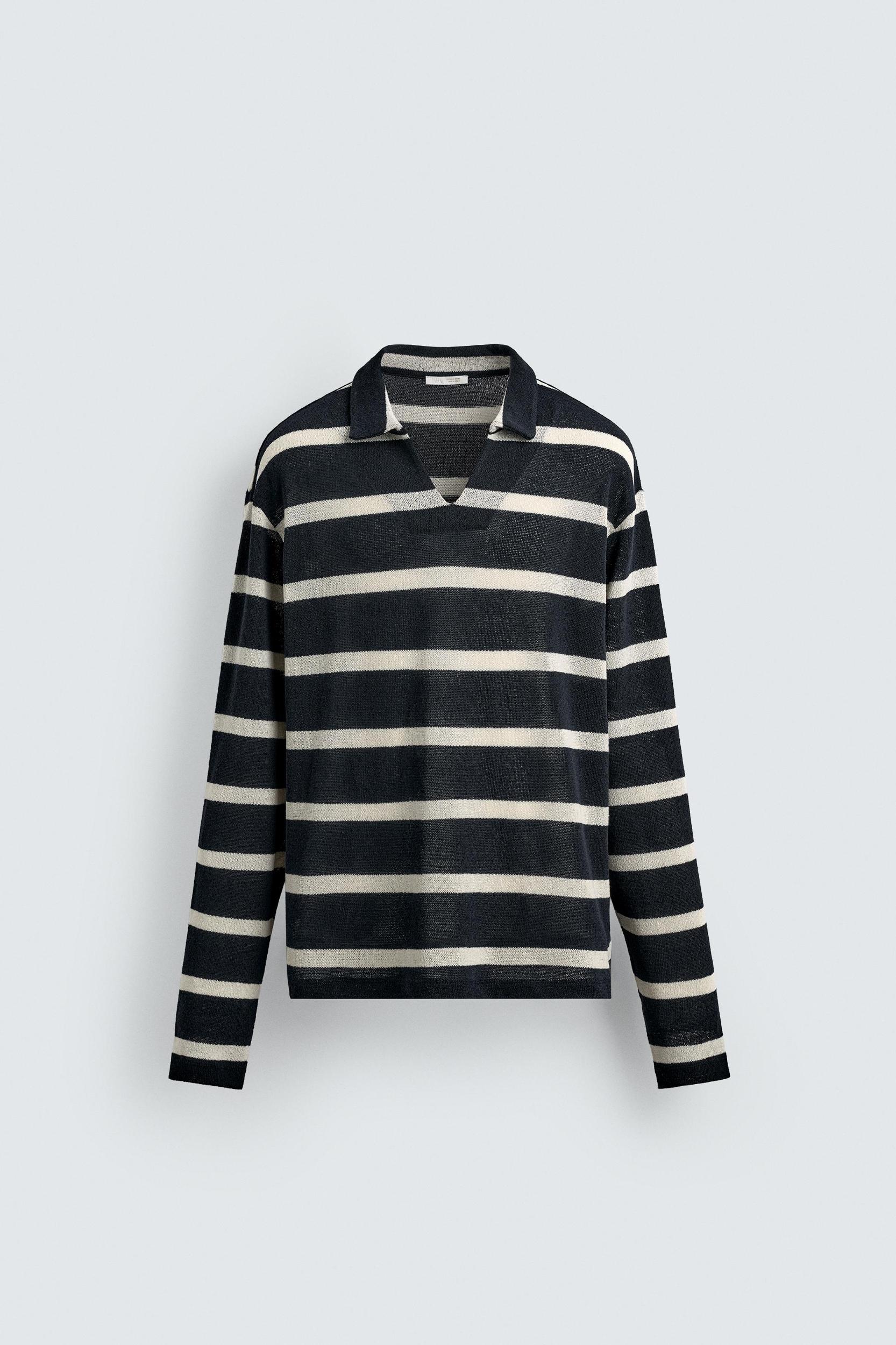 STRIPED JACQUARD POLO SHIRT Product Image