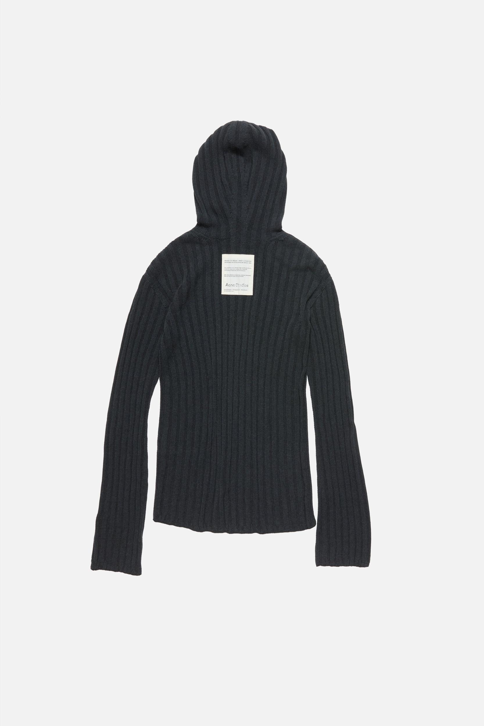 Zip-up hooded cardigan Product Image