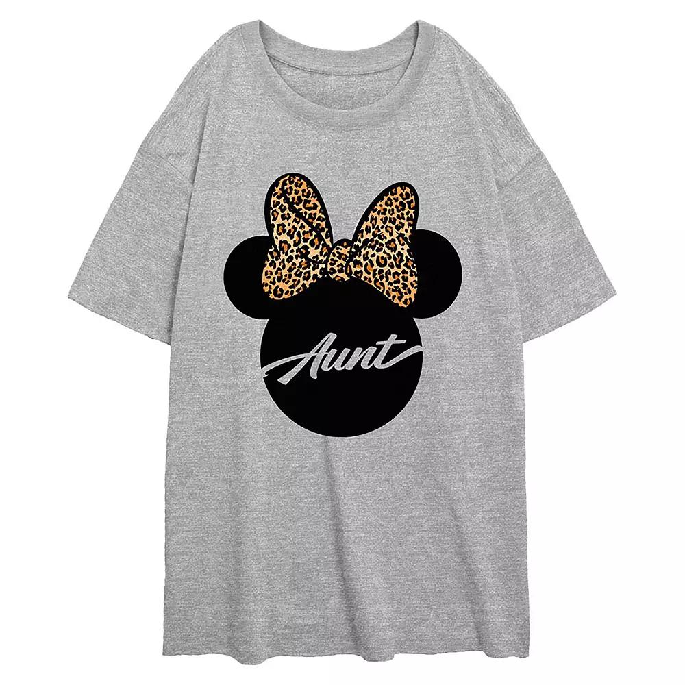 Disney's Minnie Mouse Leopard Print Bow Aunt Women's Over Product Image