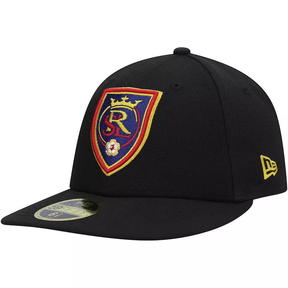 Men's New Era Black Real Salt Lake Primary Logo Low Profile 59FIFTY Fitted Hat,  Product Image