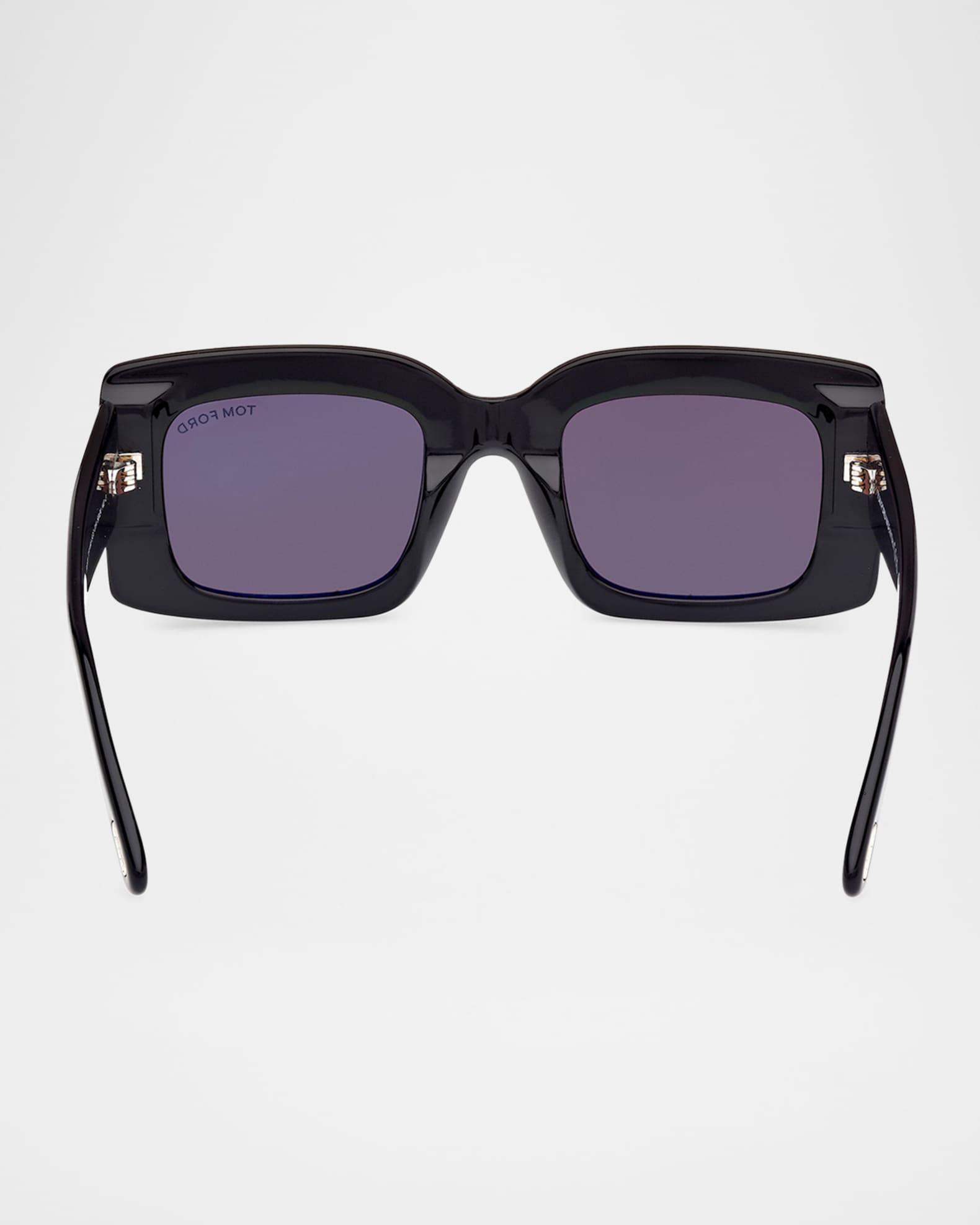 Brigitta Rectangle Acetate Sunglasses Product Image
