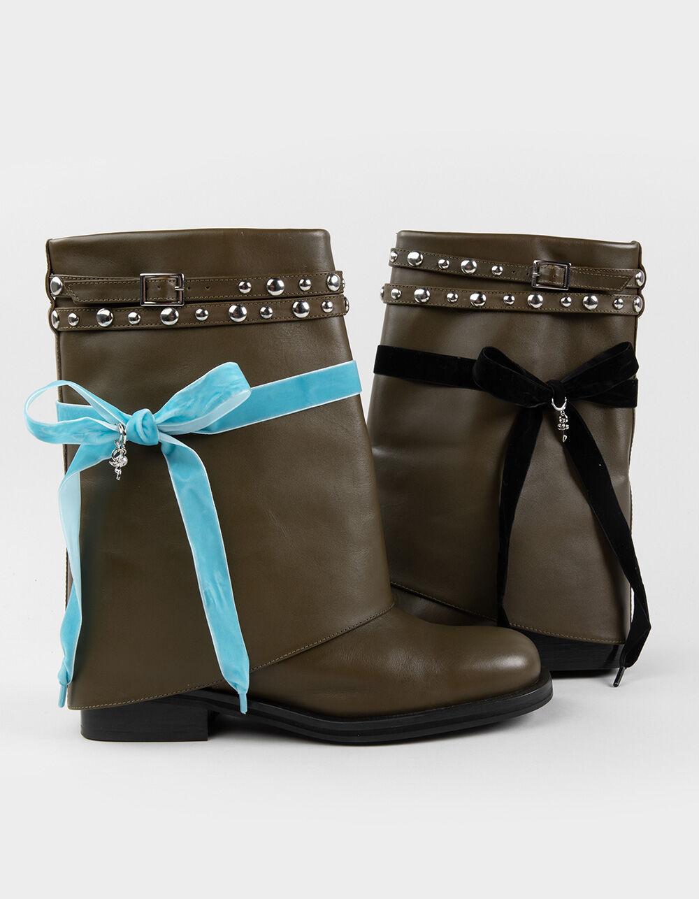 FULL TILT 2 Pack Velvet Shoelaces - BLK/BLUE Product Image