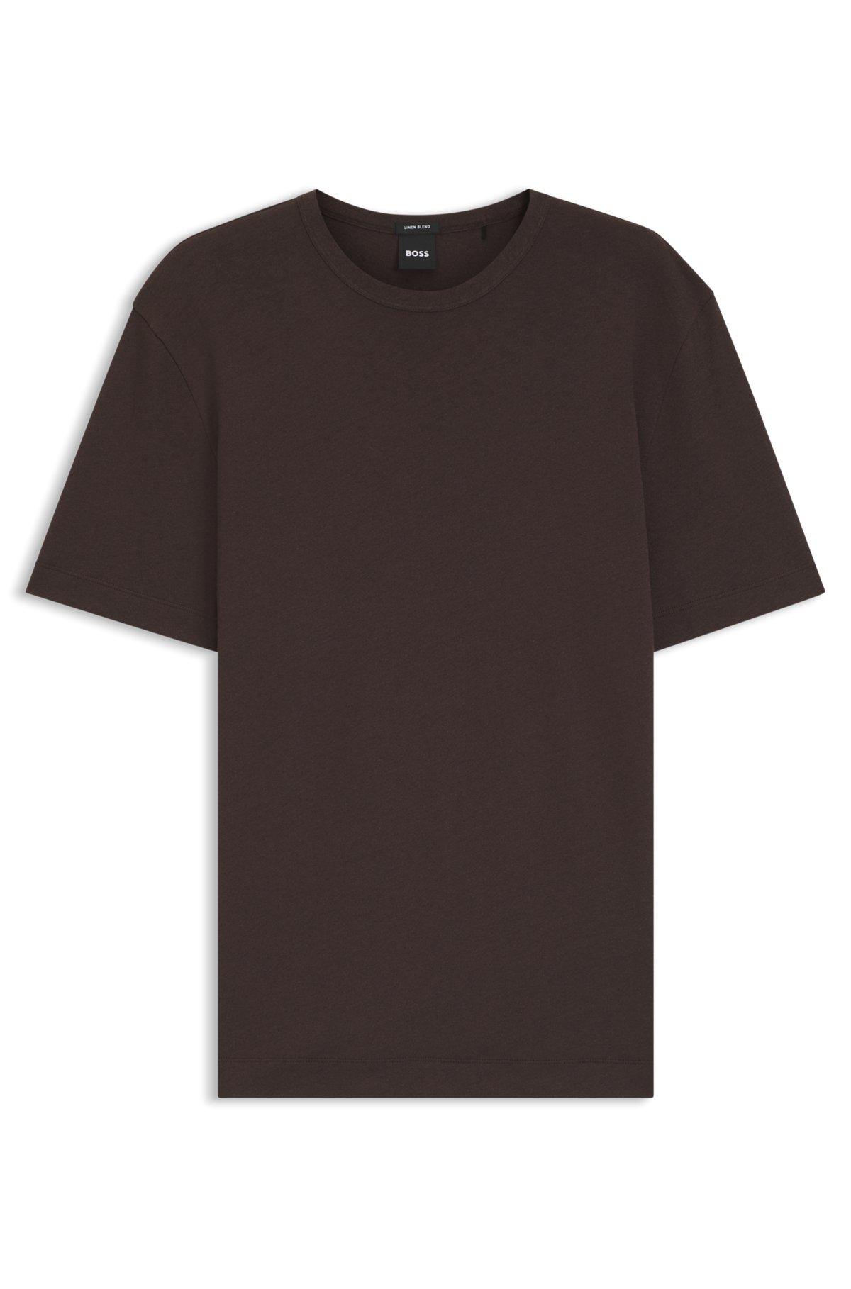 Cotton-linen T-shirt in a regular fit Product Image