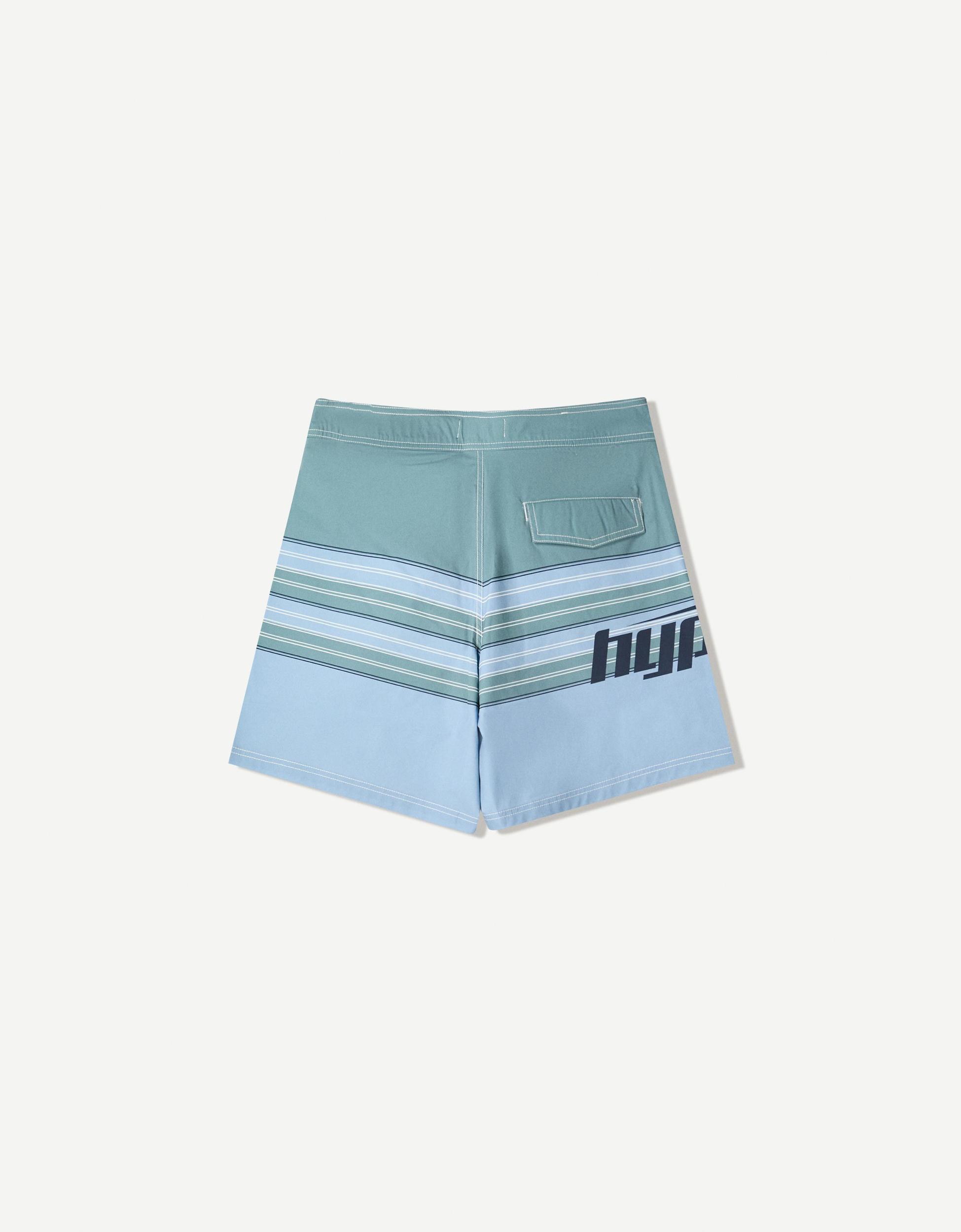 Long printed board shorts Product Image