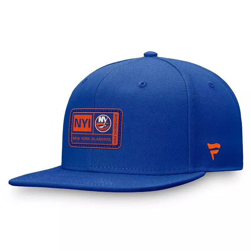 Men's Fanatics Branded Royal New York Islanders Authentic Pro Training Camp Snapback Hat, Isl Blue Product Image