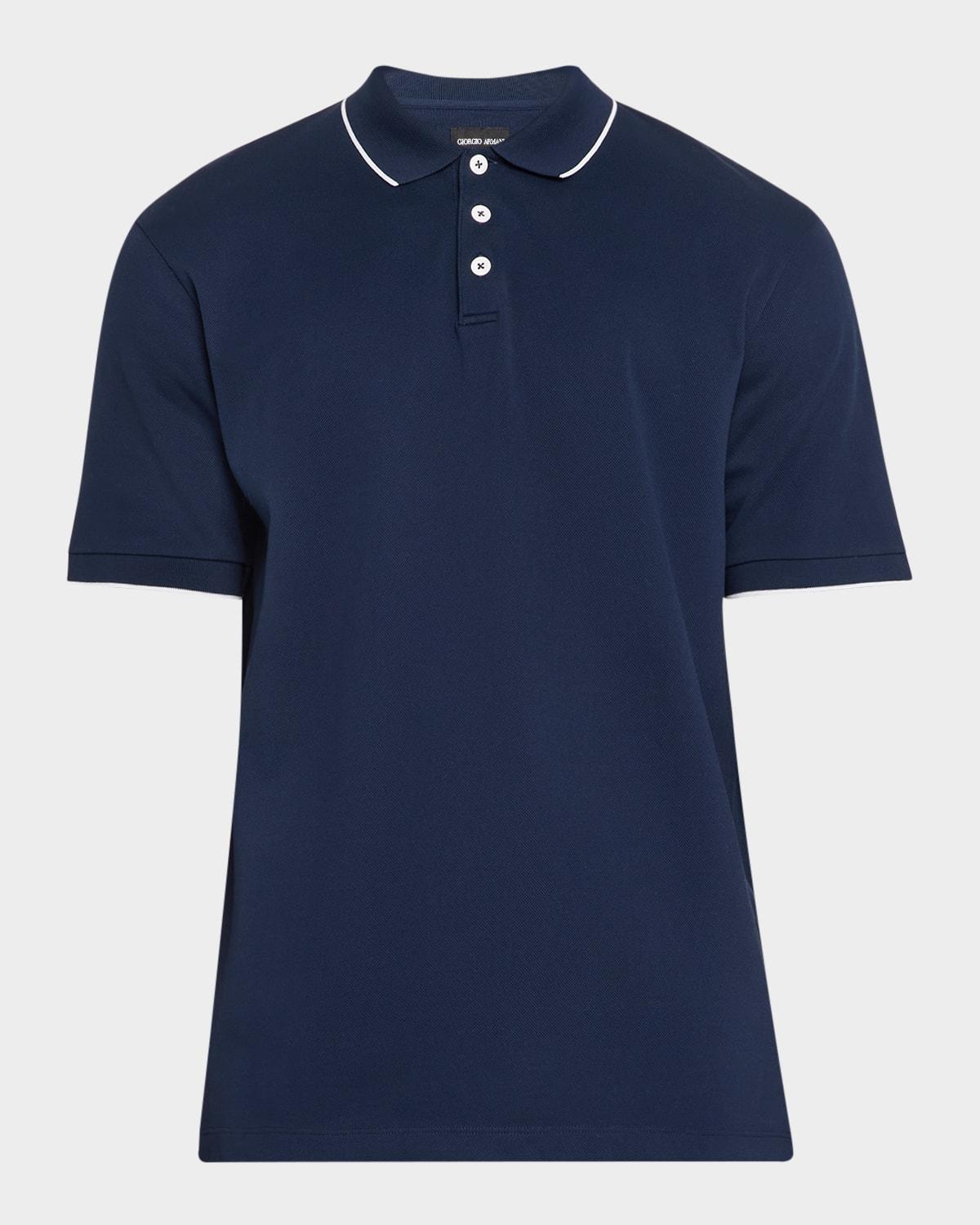 Mens Tipped Polo Shirt Product Image