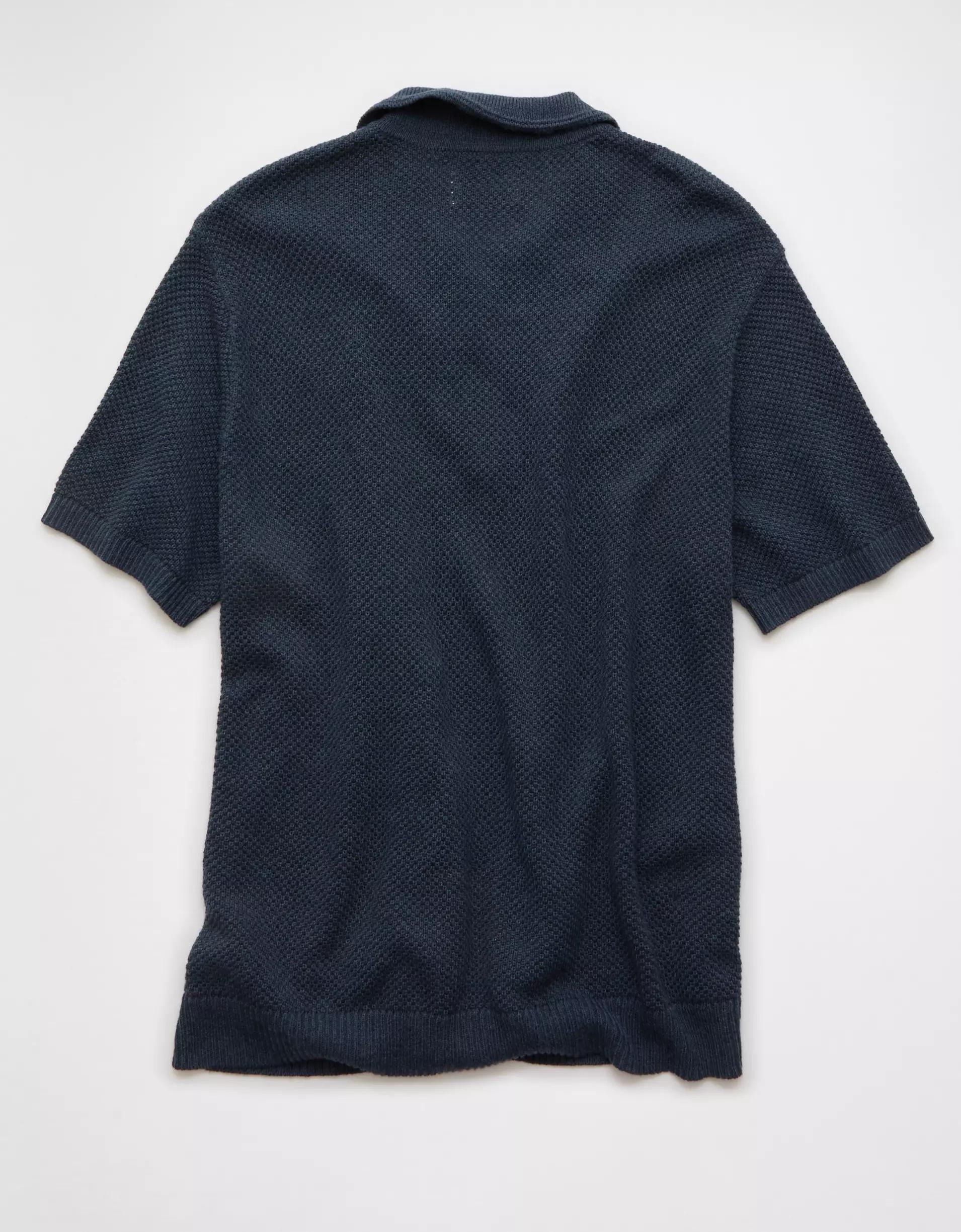 AE Pique Sweater Polo Shirt Product Image