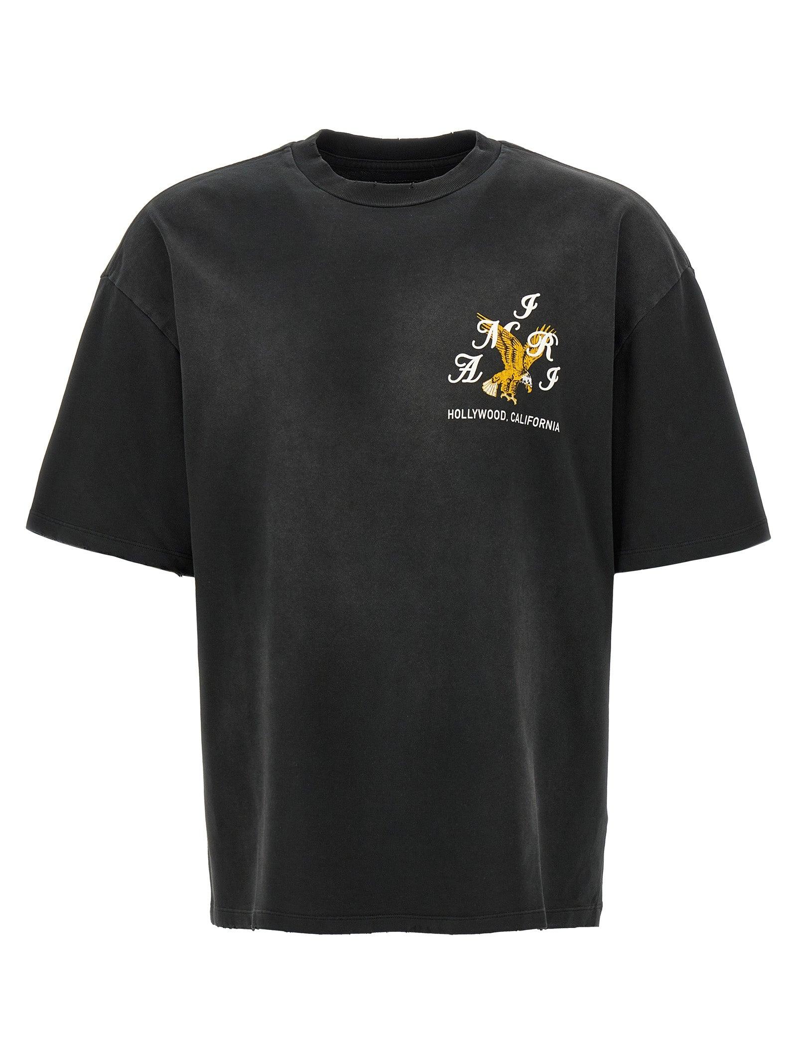 Black 'AMIRI' Eagle Oversized T-shirt Product Image