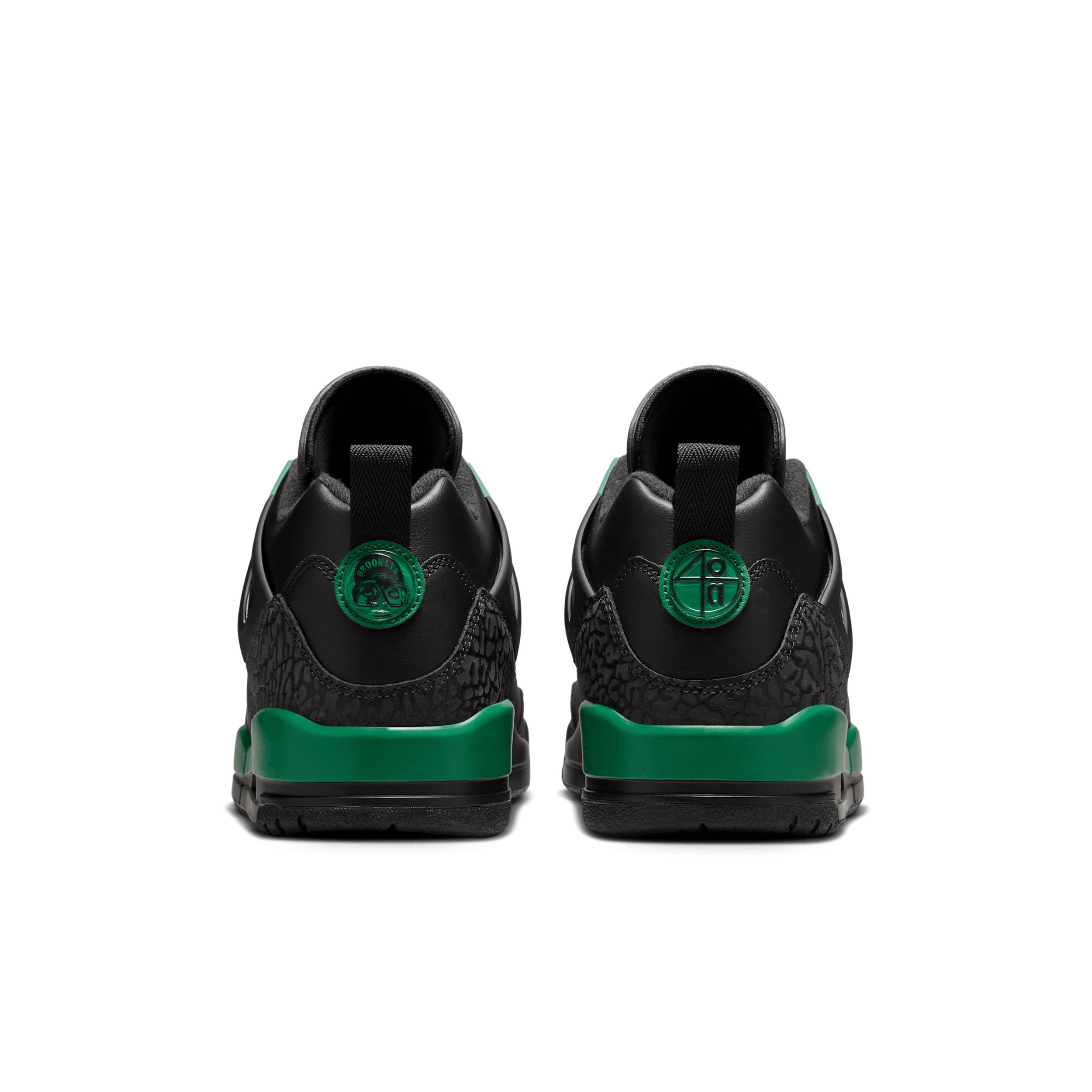 Jordan Mens Jordan Spizike Low - Mens Basketball Shoes Black/Classic Green/Varsity Red Product Image