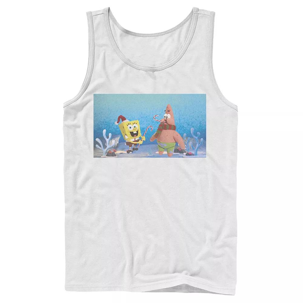 Men's Nickelodeon Spongebob Squarepants Patrick Star Christmas Buddies Graphic Tank Top,  Product Image