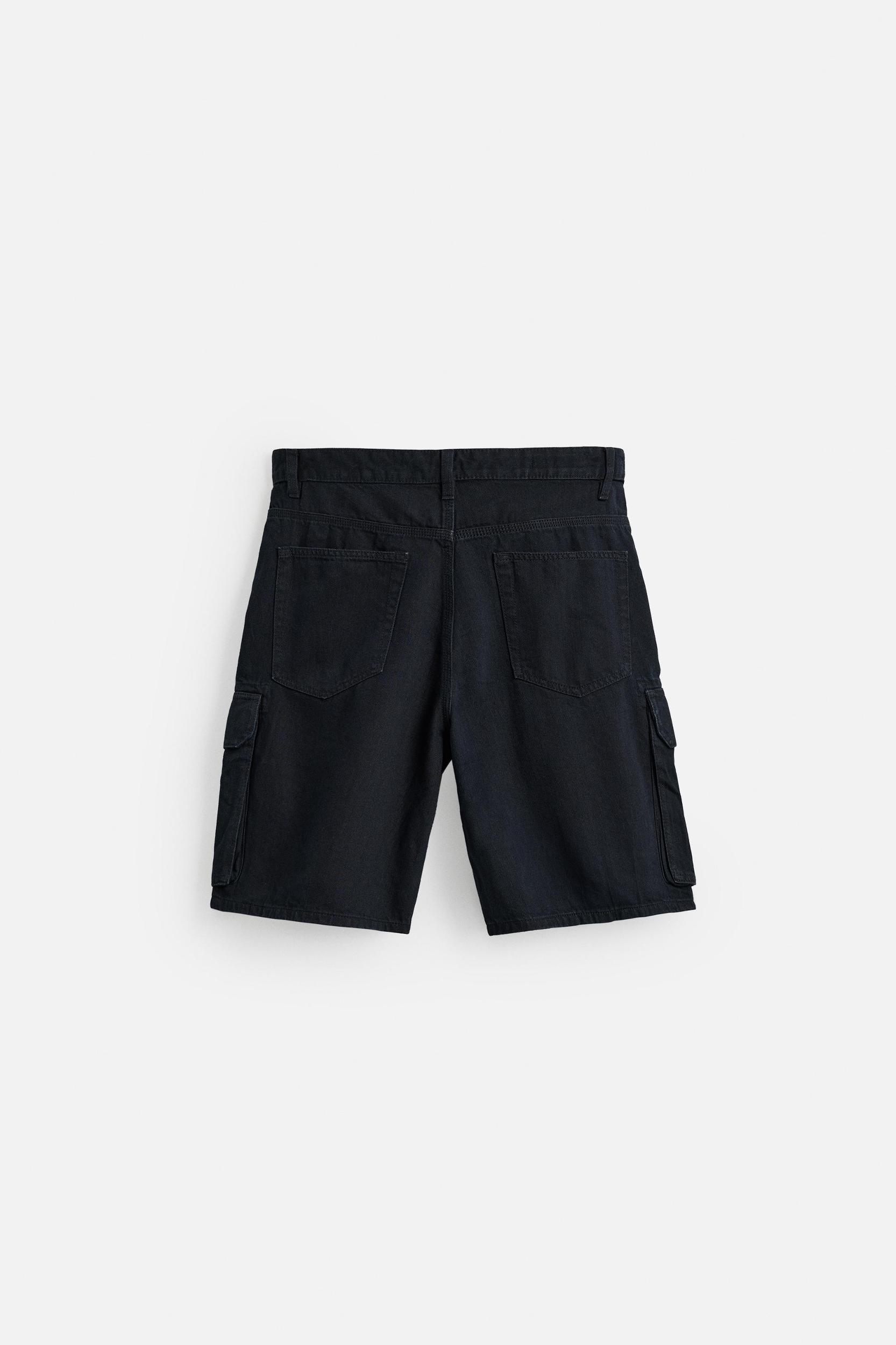 COTTON-LYOCELL CARGO SHORTS Product Image