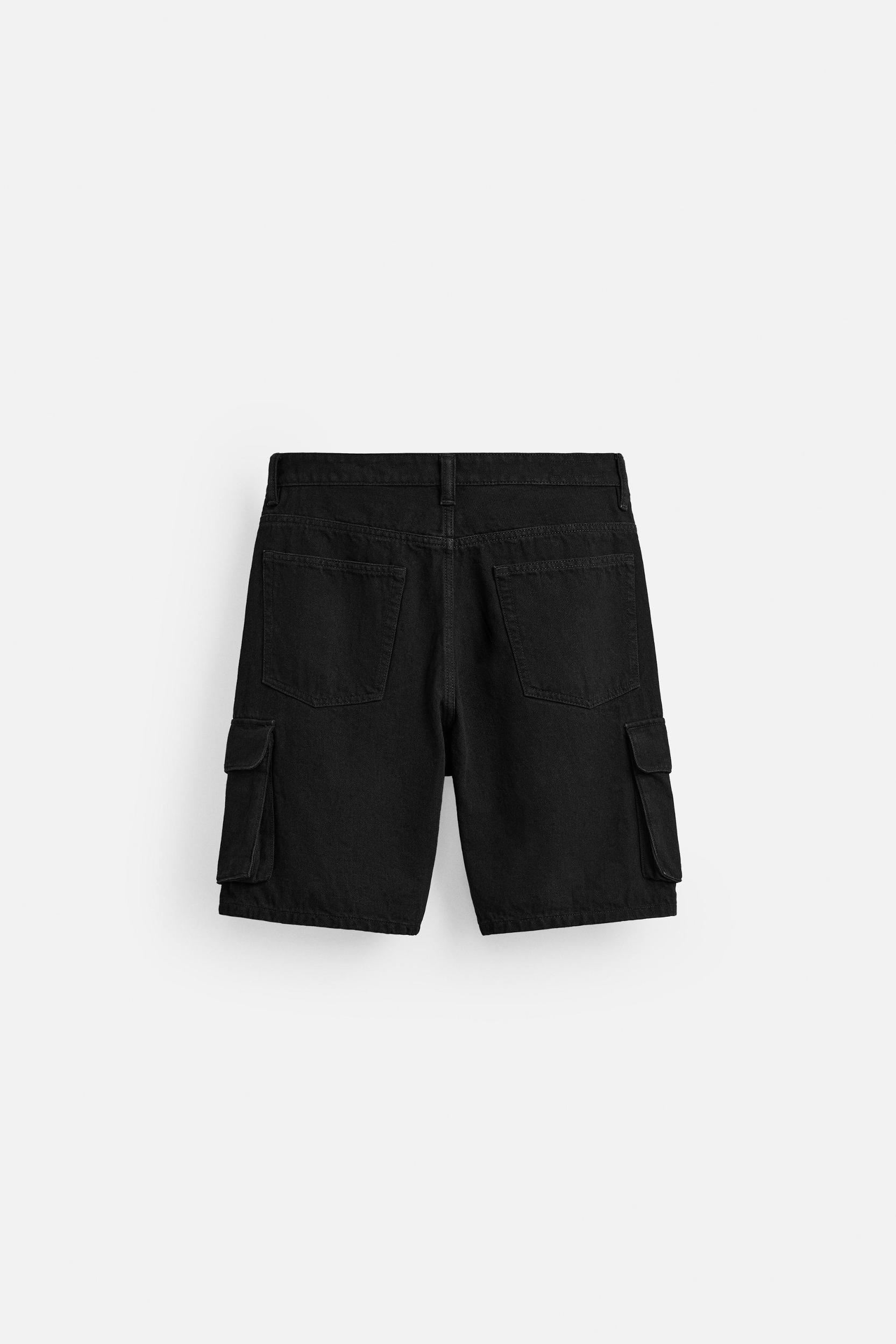 DENIM CARGO SHORTS Product Image