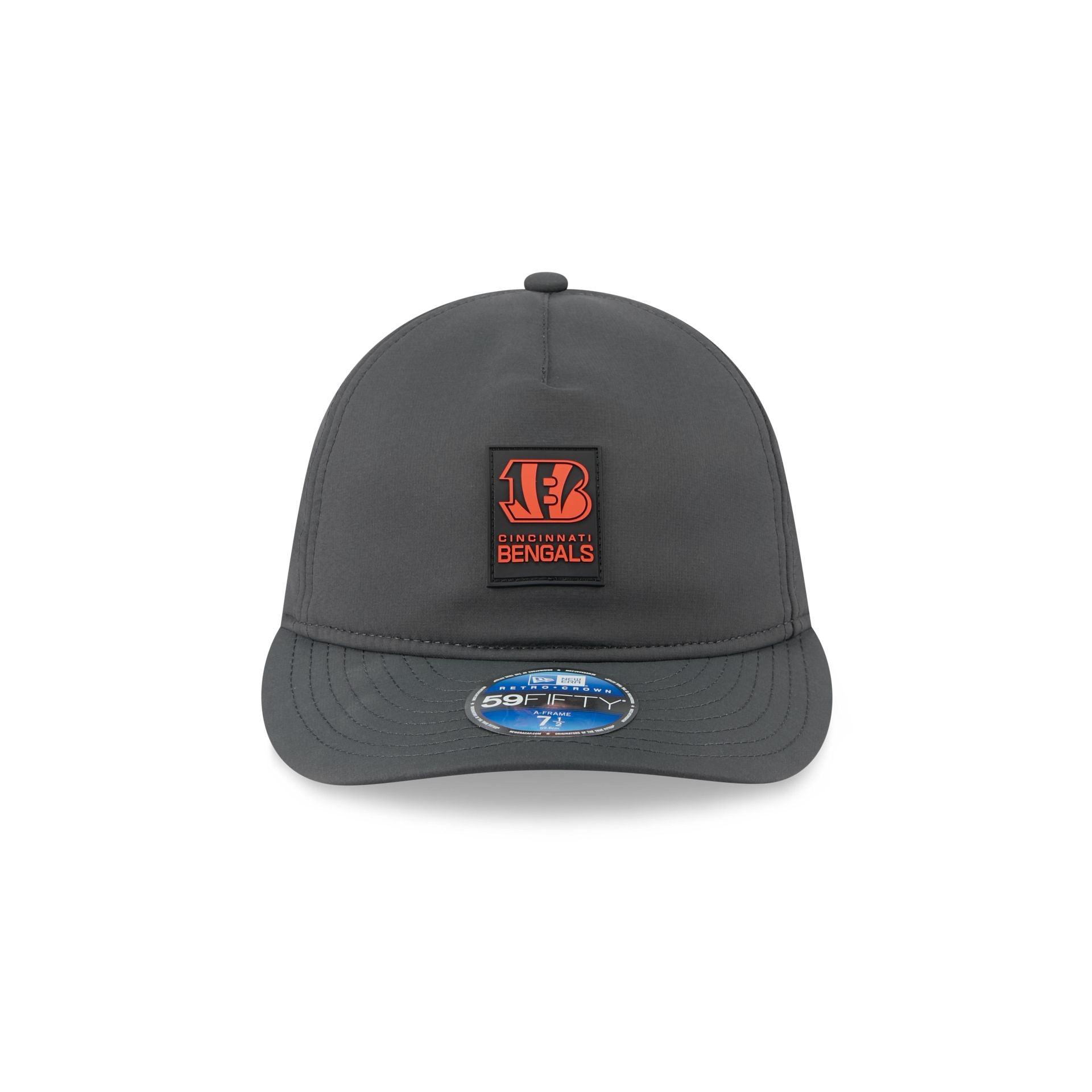 Cincinnati Bengals 2025 Sideline Cold Weather Steel Clouds Retro Crown 59FIFTY A-Frame Fitted Hat Male Product Image