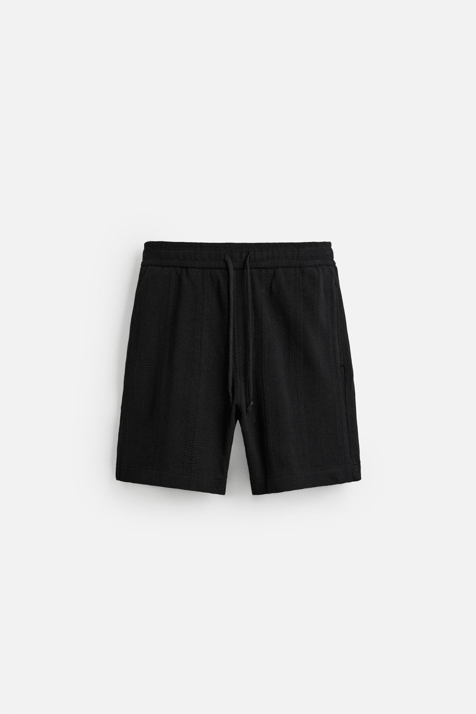 JACQUARD TEXTURED SHORTS Product Image
