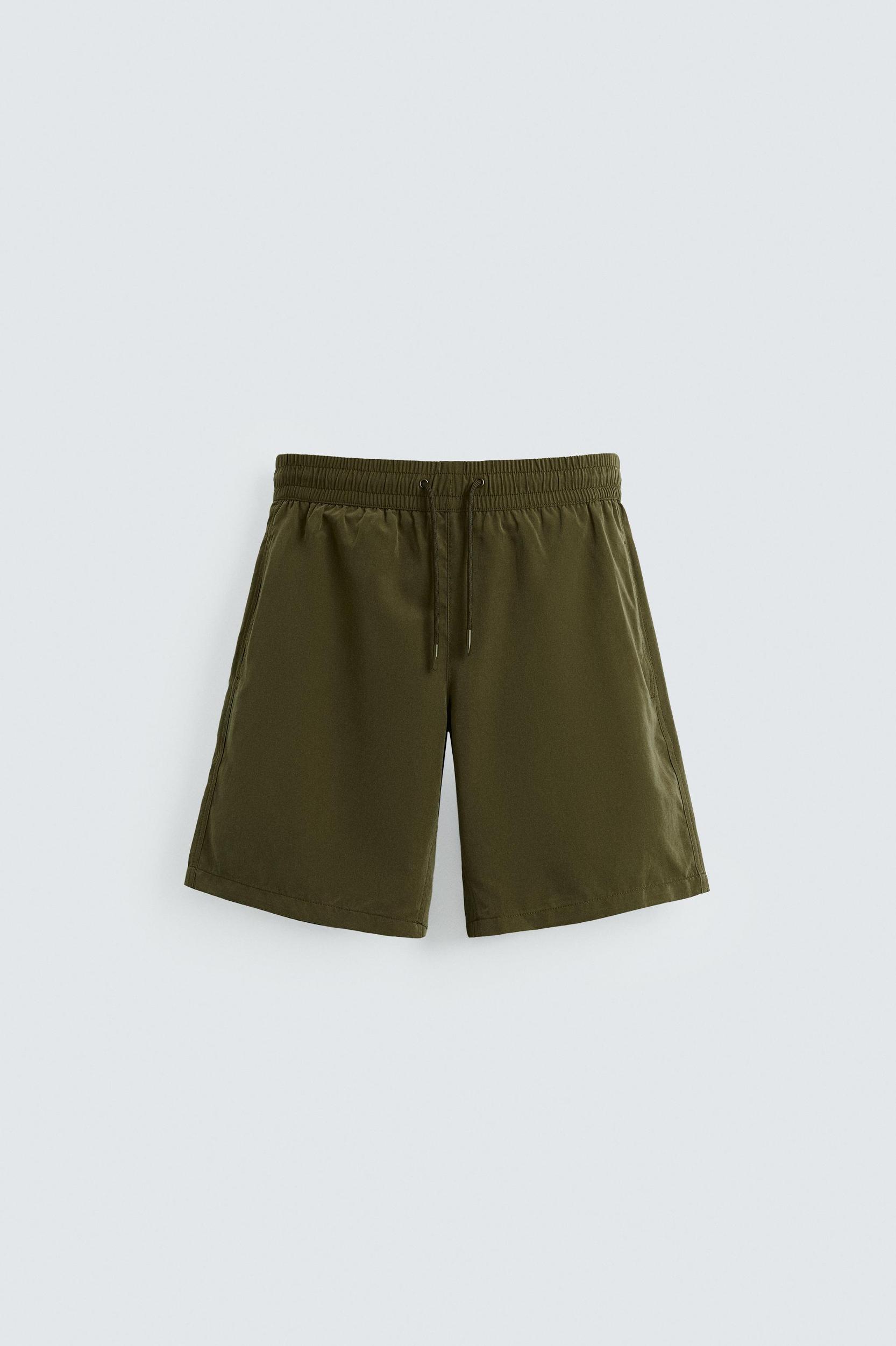 BASIC LONG SWIM TRUNKS Product Image