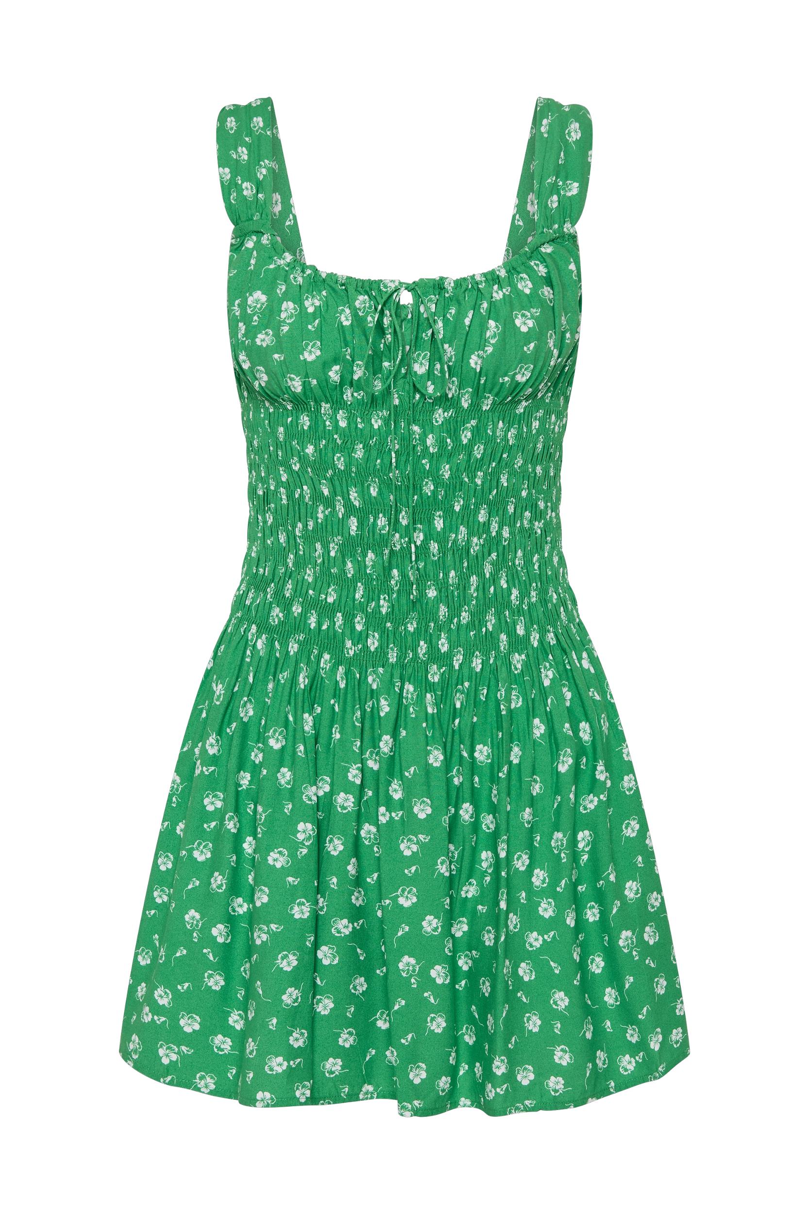 Yerres Mini Dress Green - Final Sale Product Image