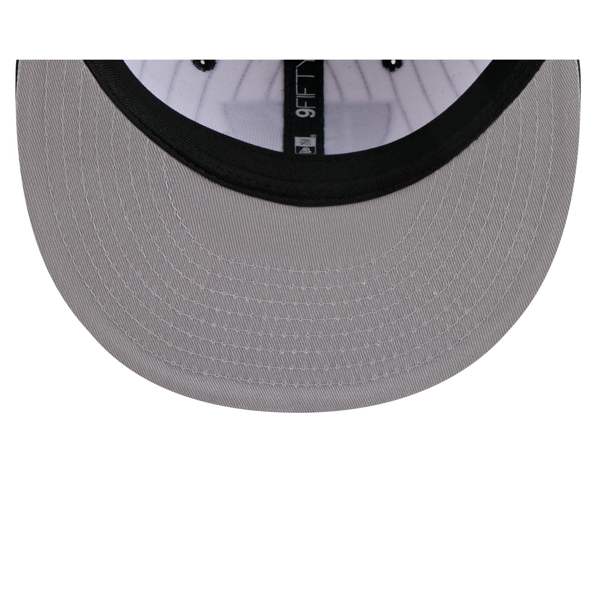 Brooklyn Nets Deceptor Pinstripe 9FIFTY Snapback Hat Male Product Image