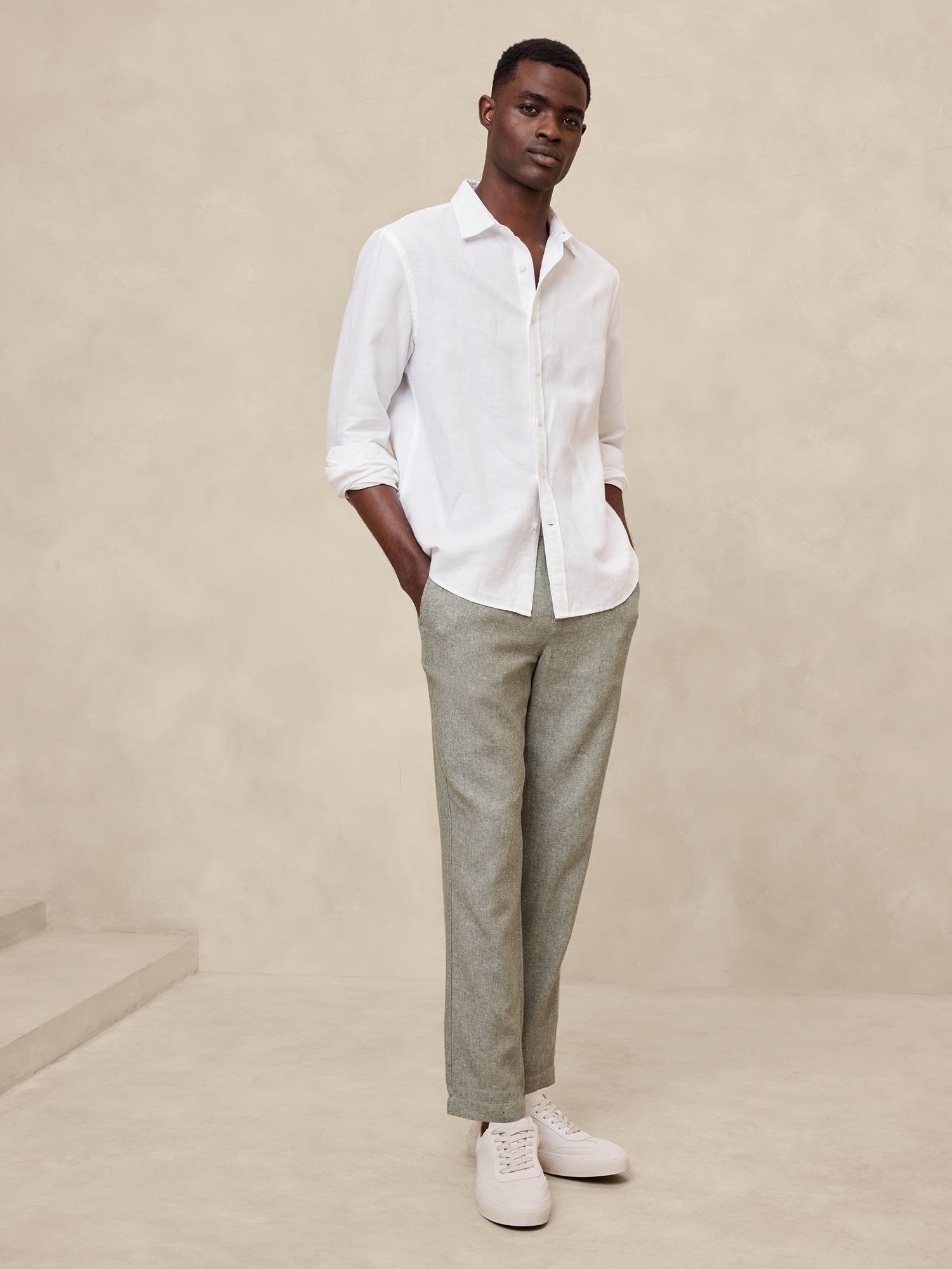 Athletic Linen-Blend Pant Product Image
