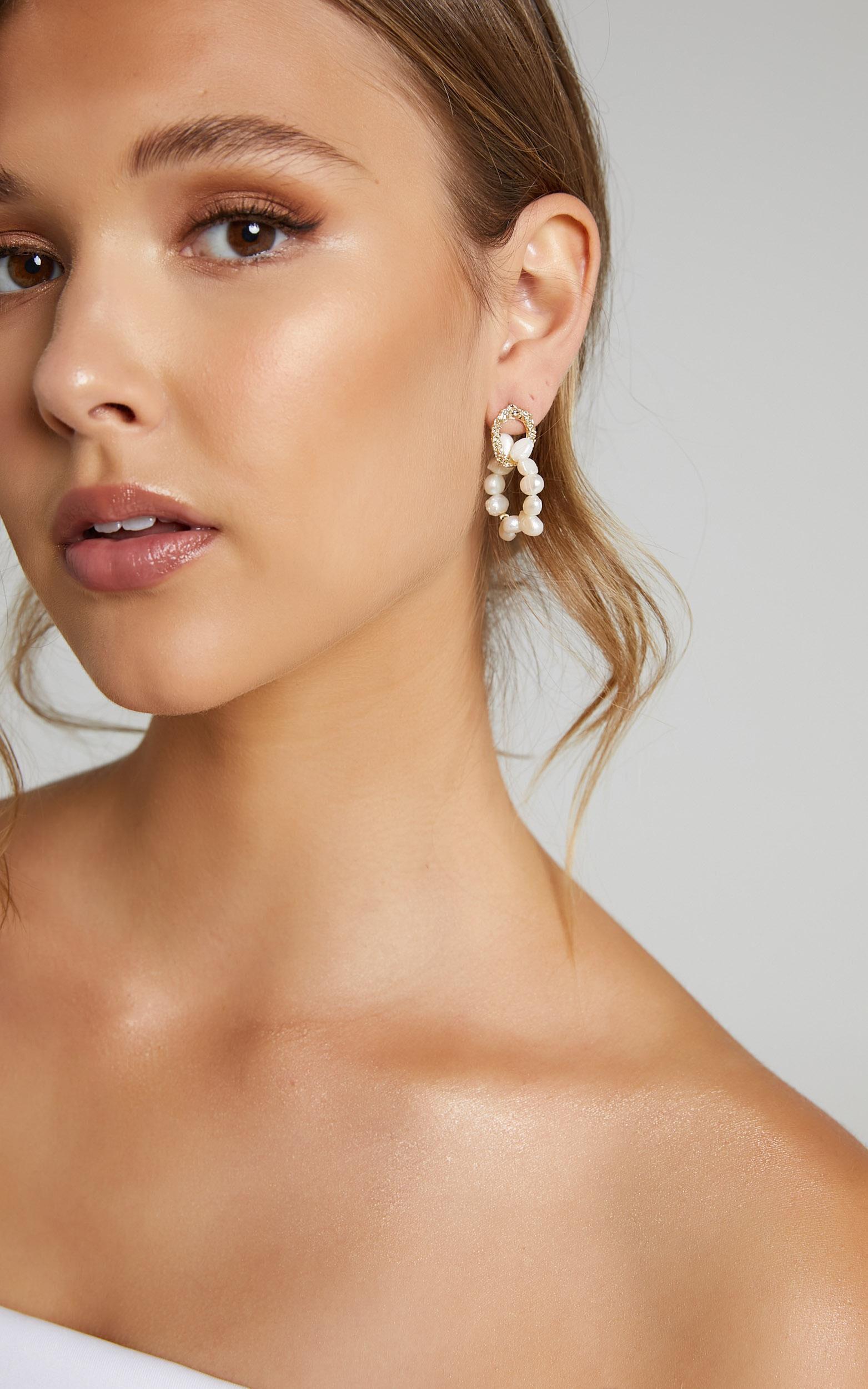 More Than Words Earrings in Pearl Product Image