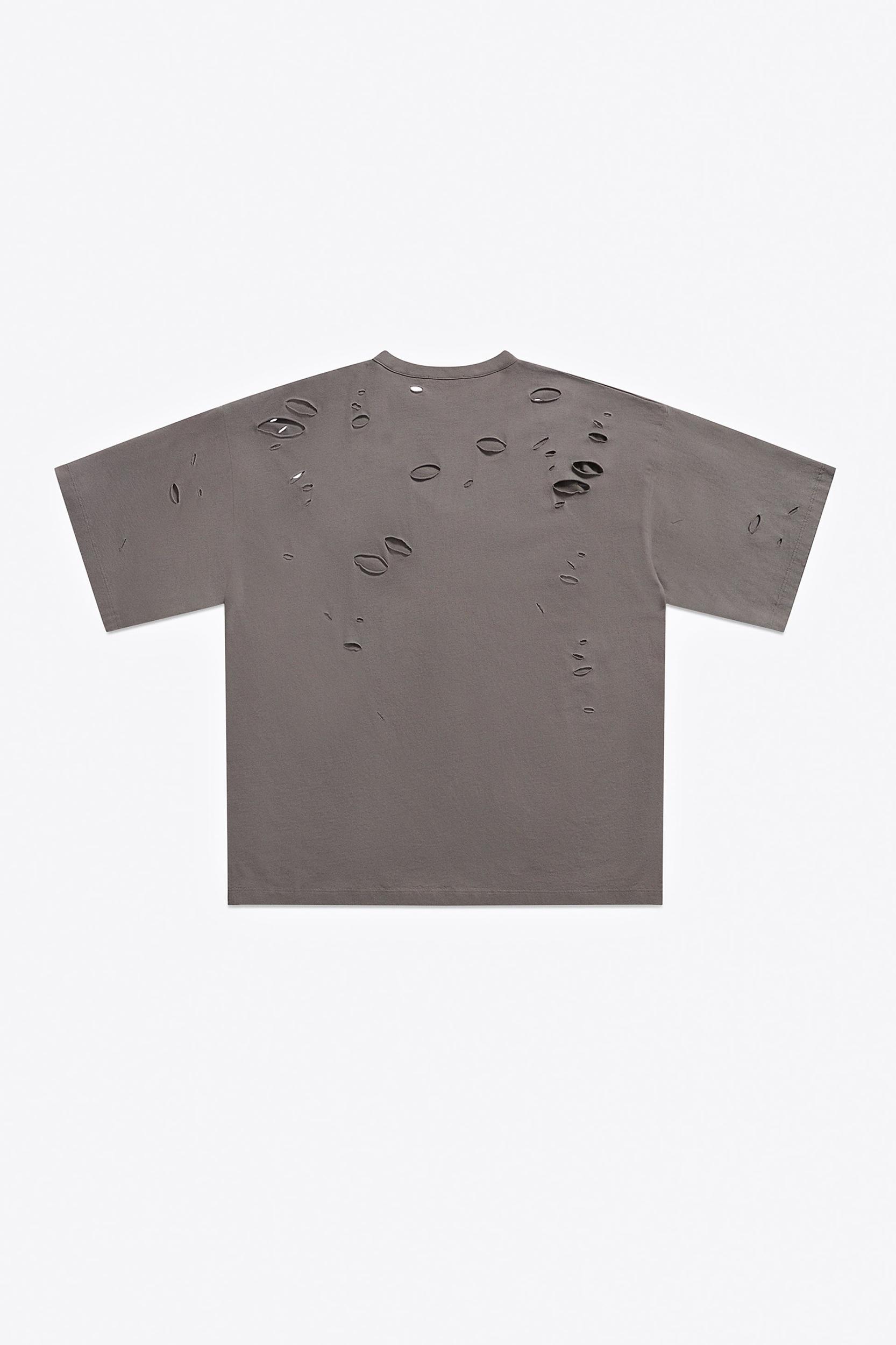 Distressed Crystal Embellished Graphic T-Shirt Product Image