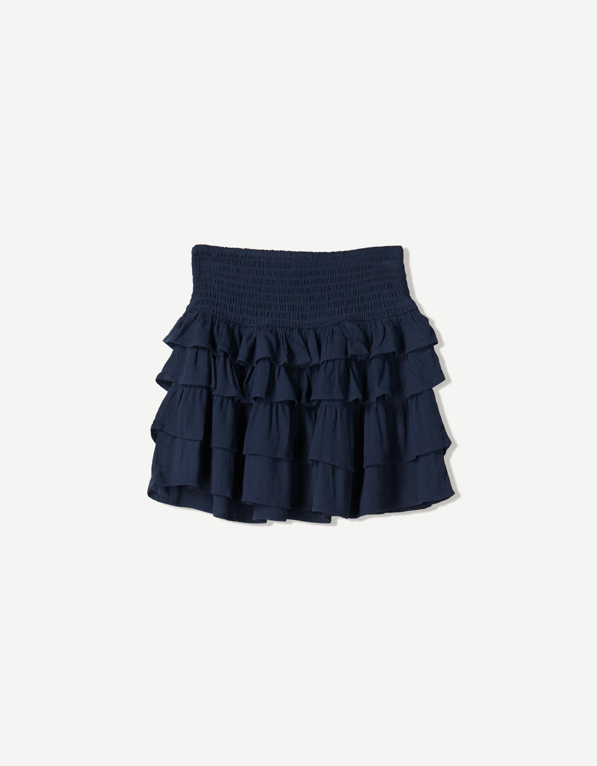 Mini skirt with ruffles Product Image