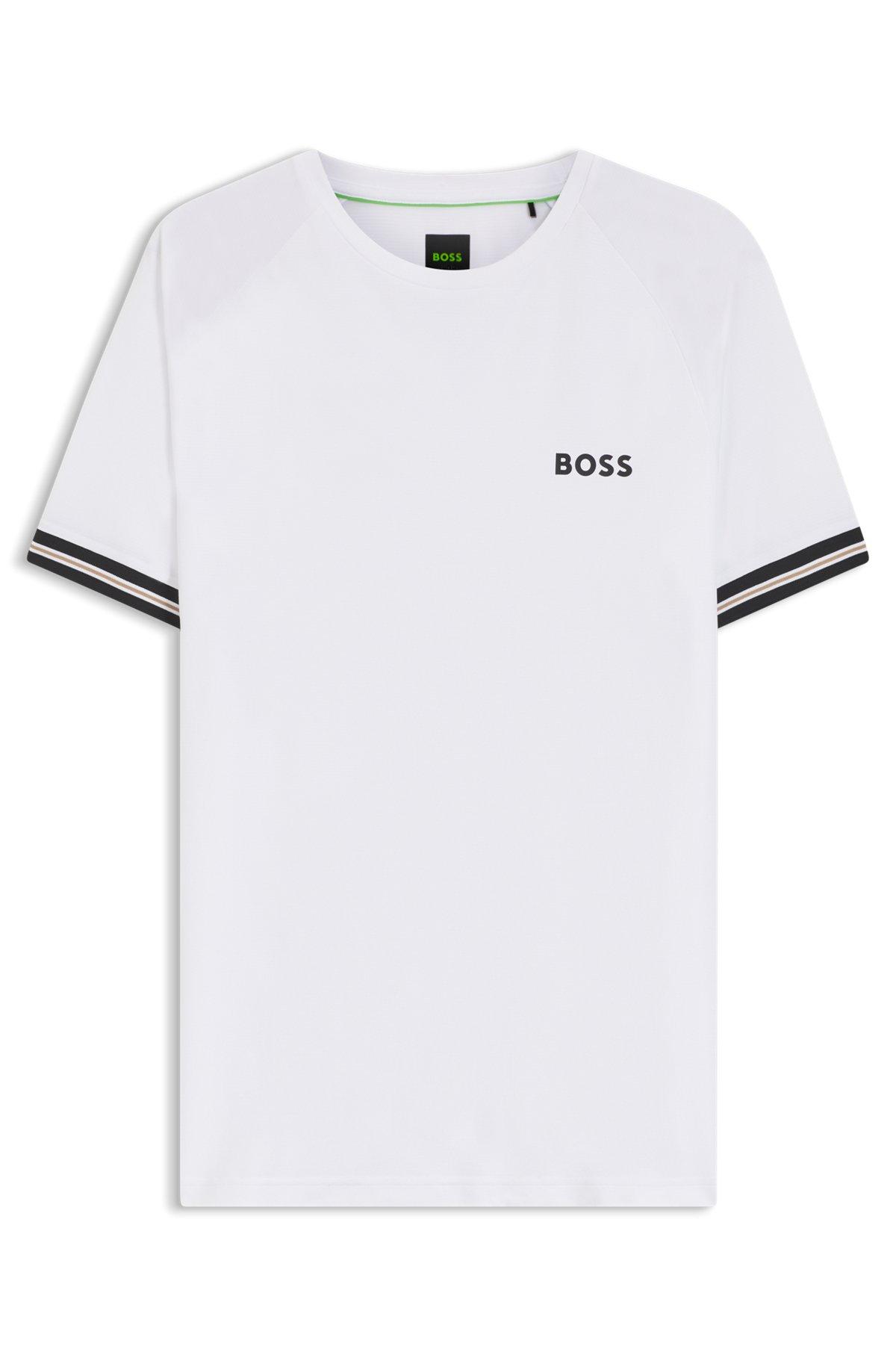 Active slim-fit T-shirt with tennis-ball embossing Product Image