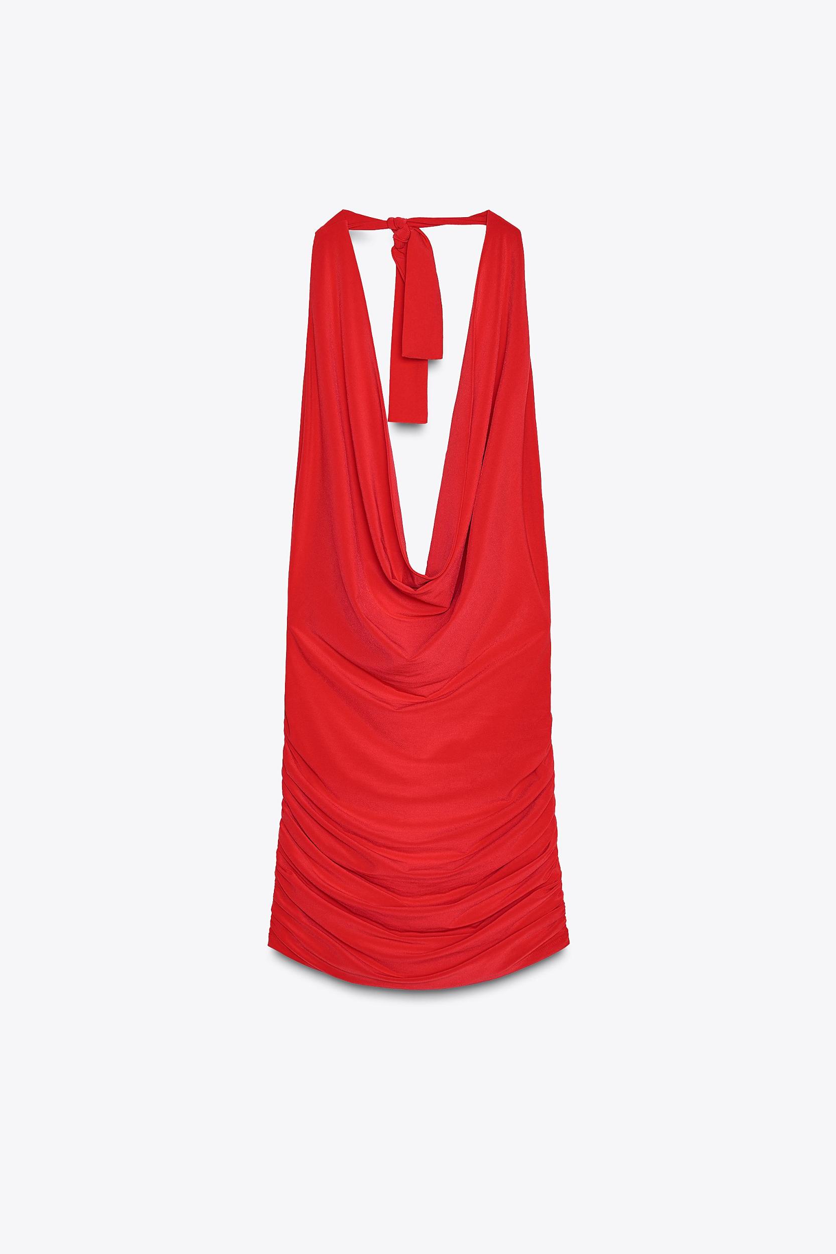 RUCHED SHORT DRESS Product Image