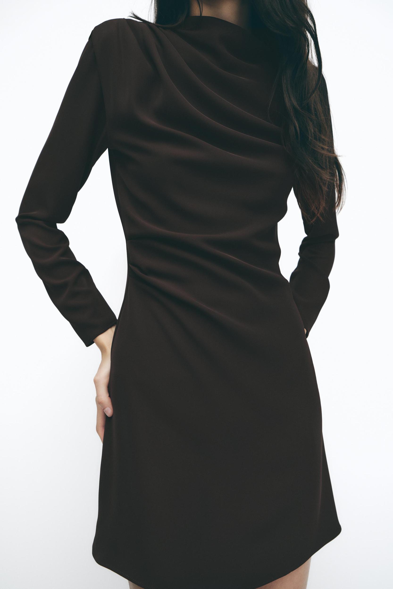 DRAPED MINI DRESS Product Image