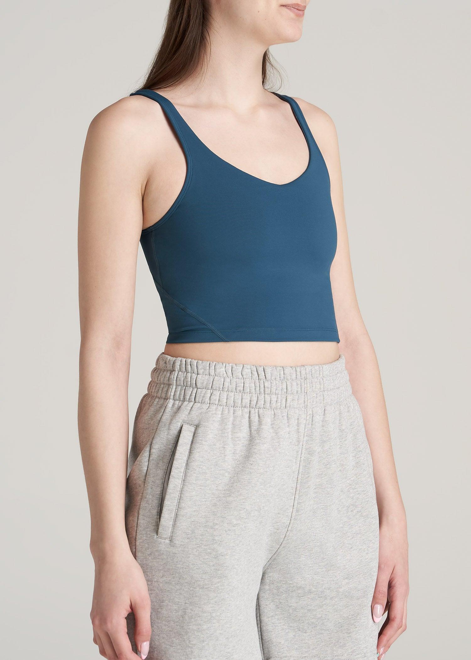 Balance Tank Top for Tall Women in Deep Water Female Product Image
