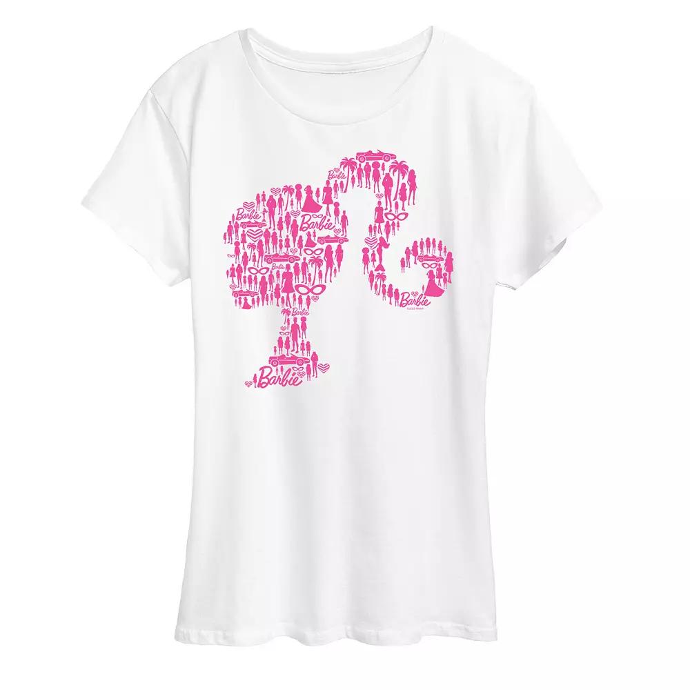 Women's Barbie® Lifestyle Silhouette Graphic Tee, Girl's,  Product Image
