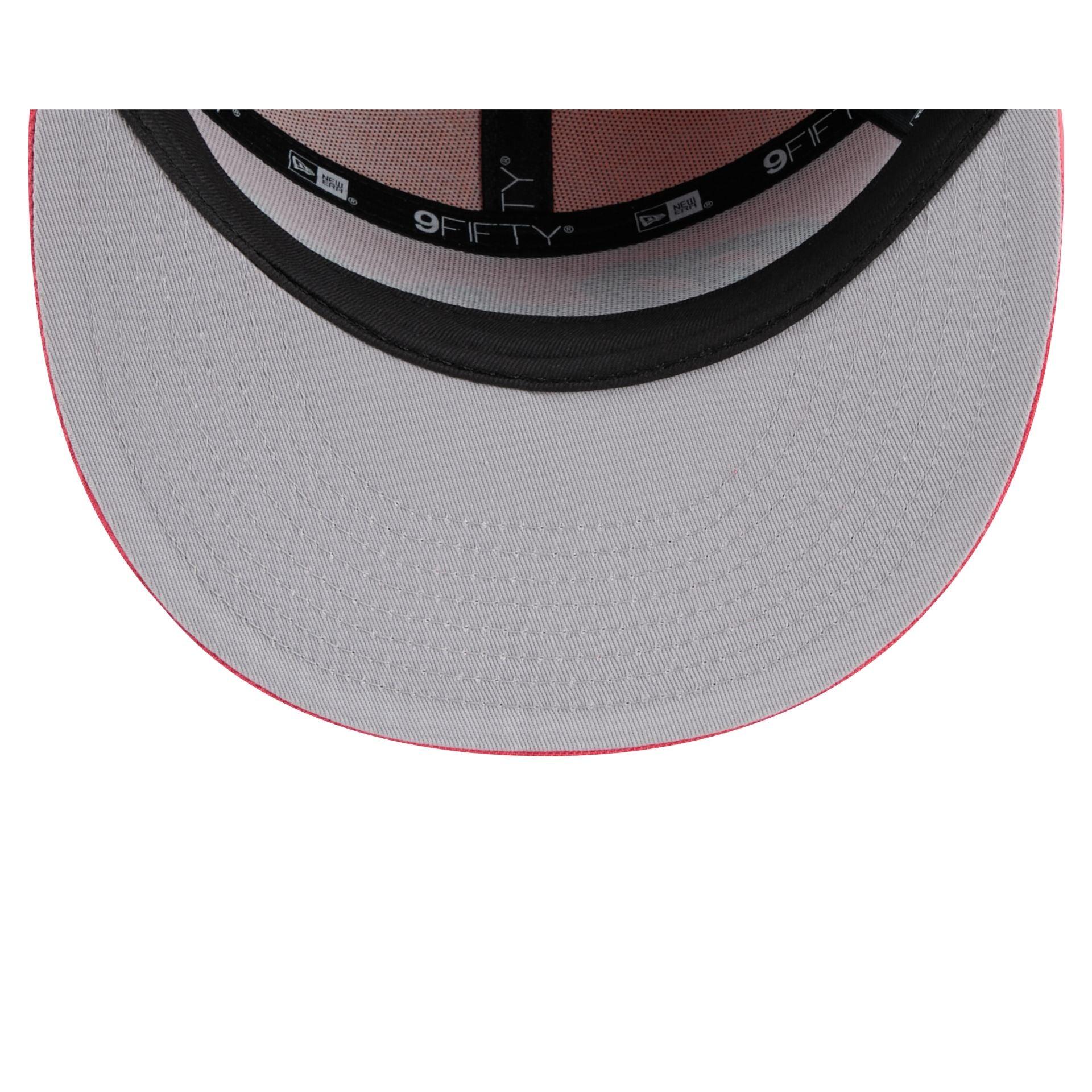 Chicago White Sox Coral Split Panel 9FIFTY Snapback Hat Male Product Image