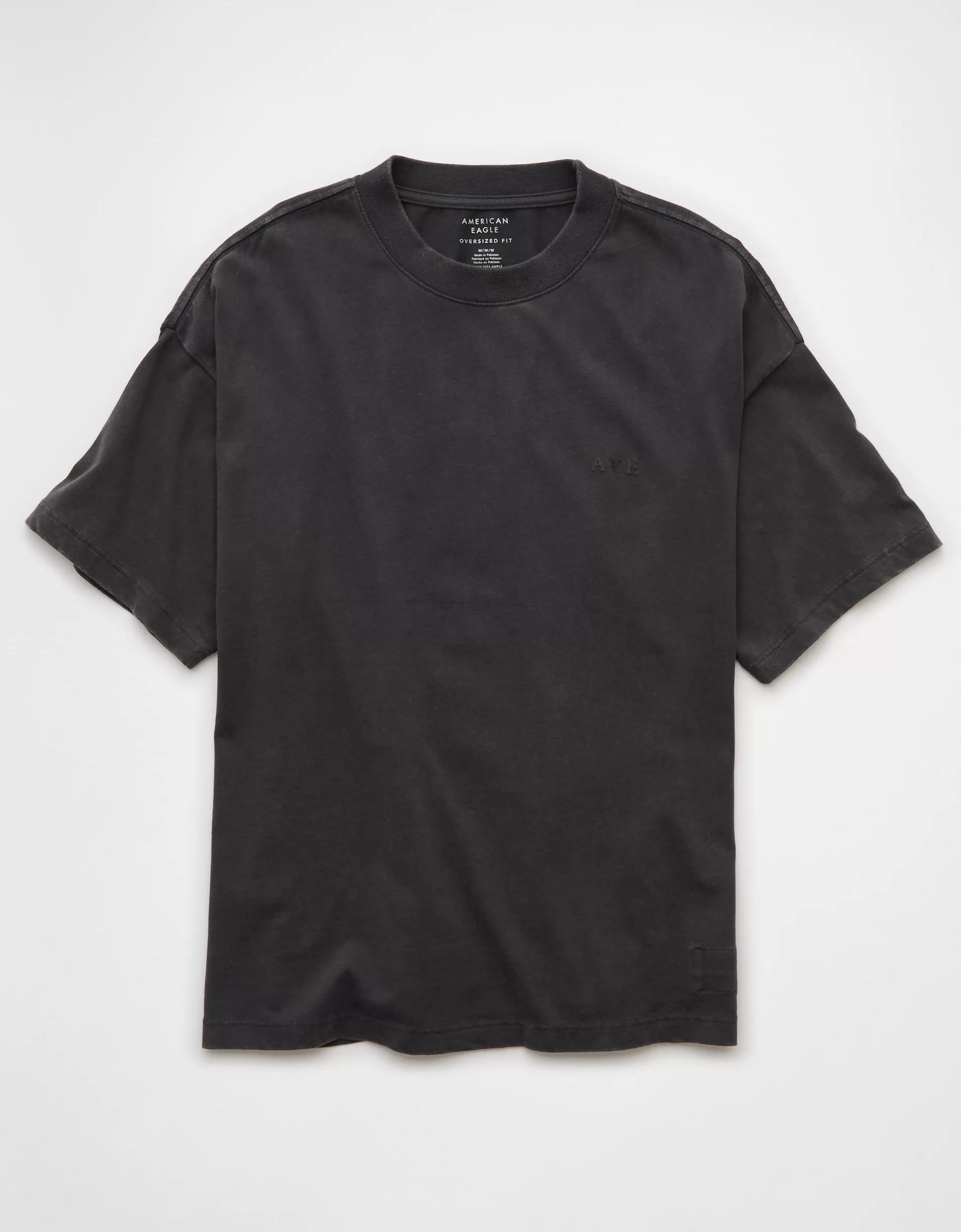 AE Laidback Luxe Heavyweight Oversized Logo Graphic T-Shirt Product Image