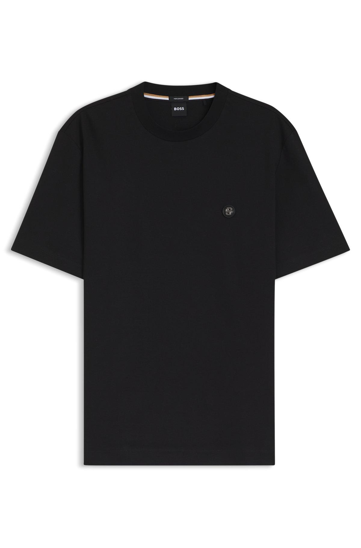 Mercerized-cotton T-shirt with Double B monogram Product Image
