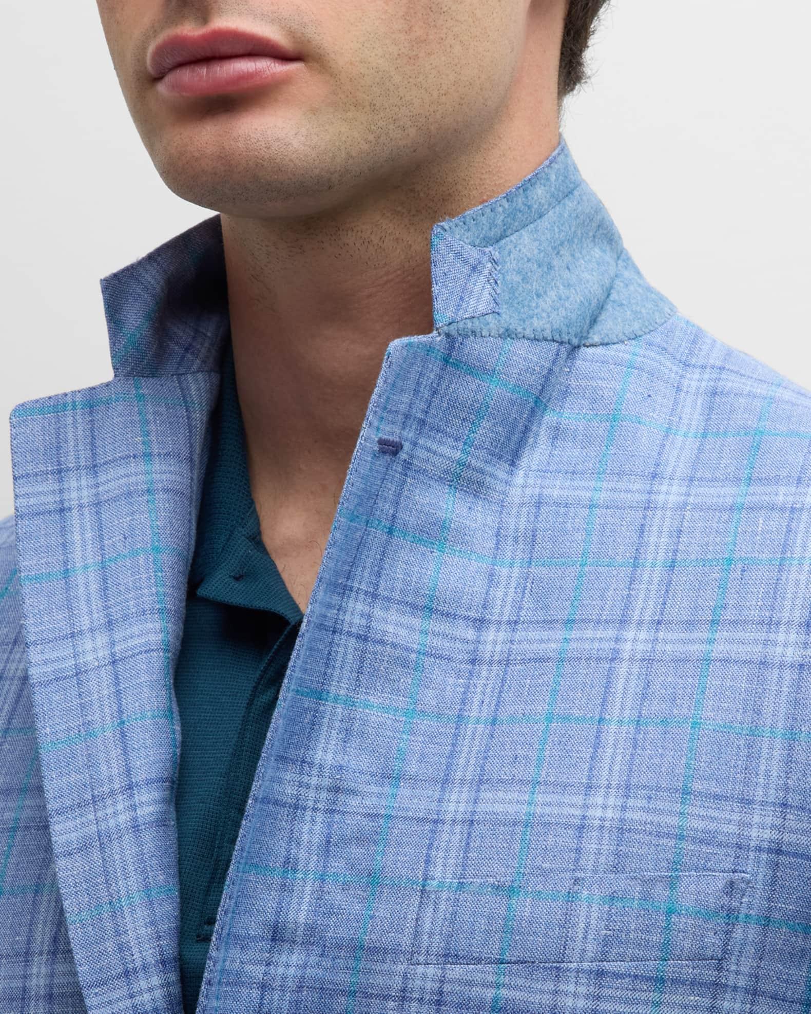 Men's Cashmere-Blend Plaid Sport Coat Product Image