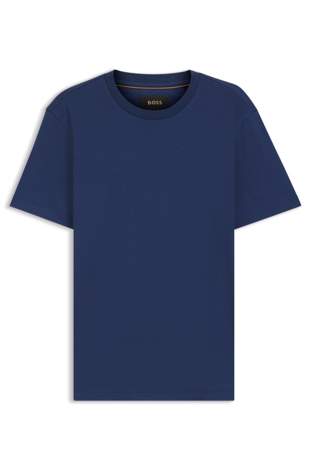 Regular-fit T-shirt in mercerized cotton Product Image