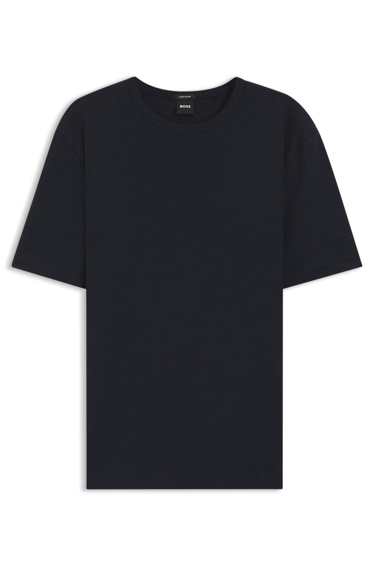 Cotton-linen T-shirt in a regular fit Product Image